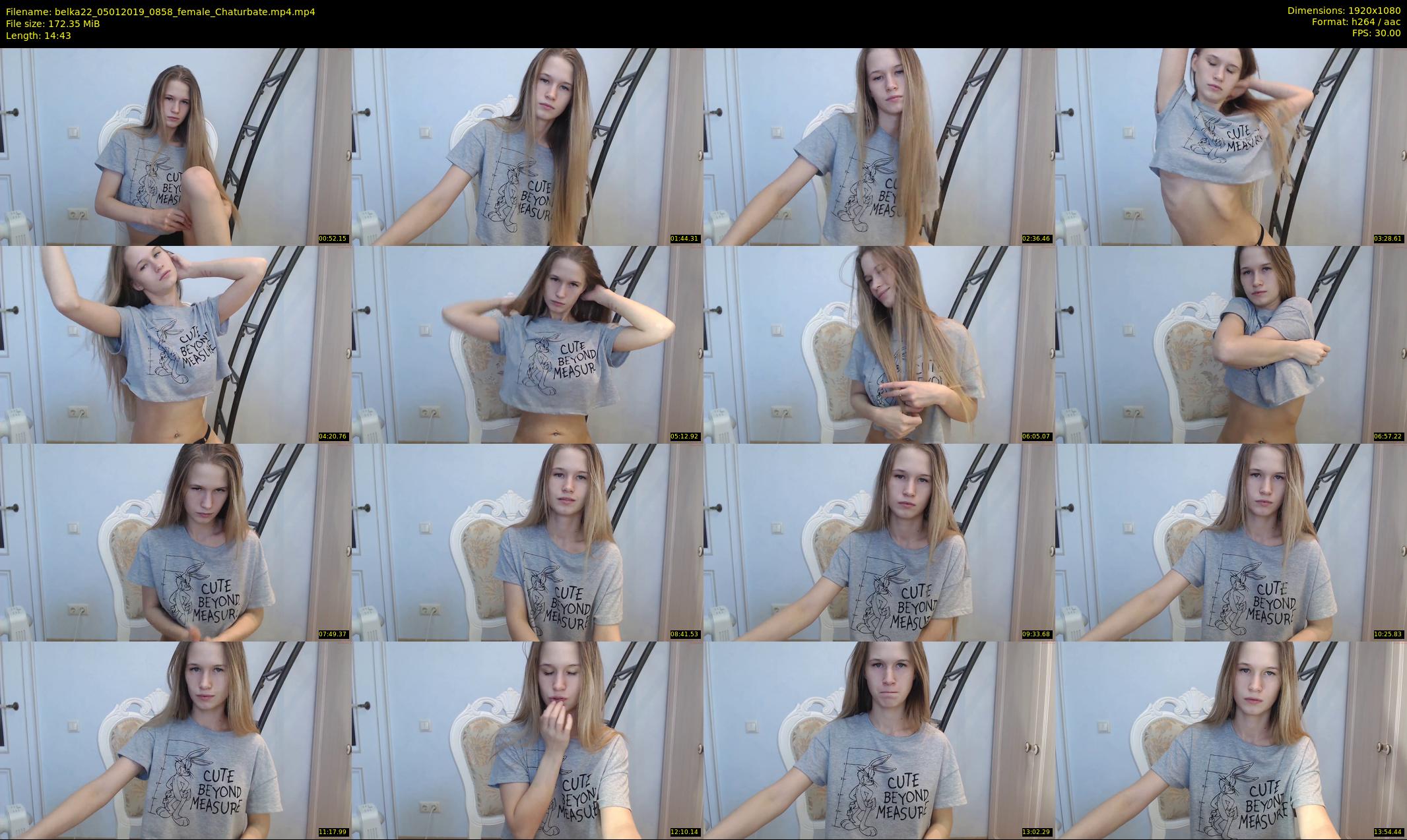 belka22 — 15 minute Chaturbate female cam show recording, 1080p, Jan 5, 2019
