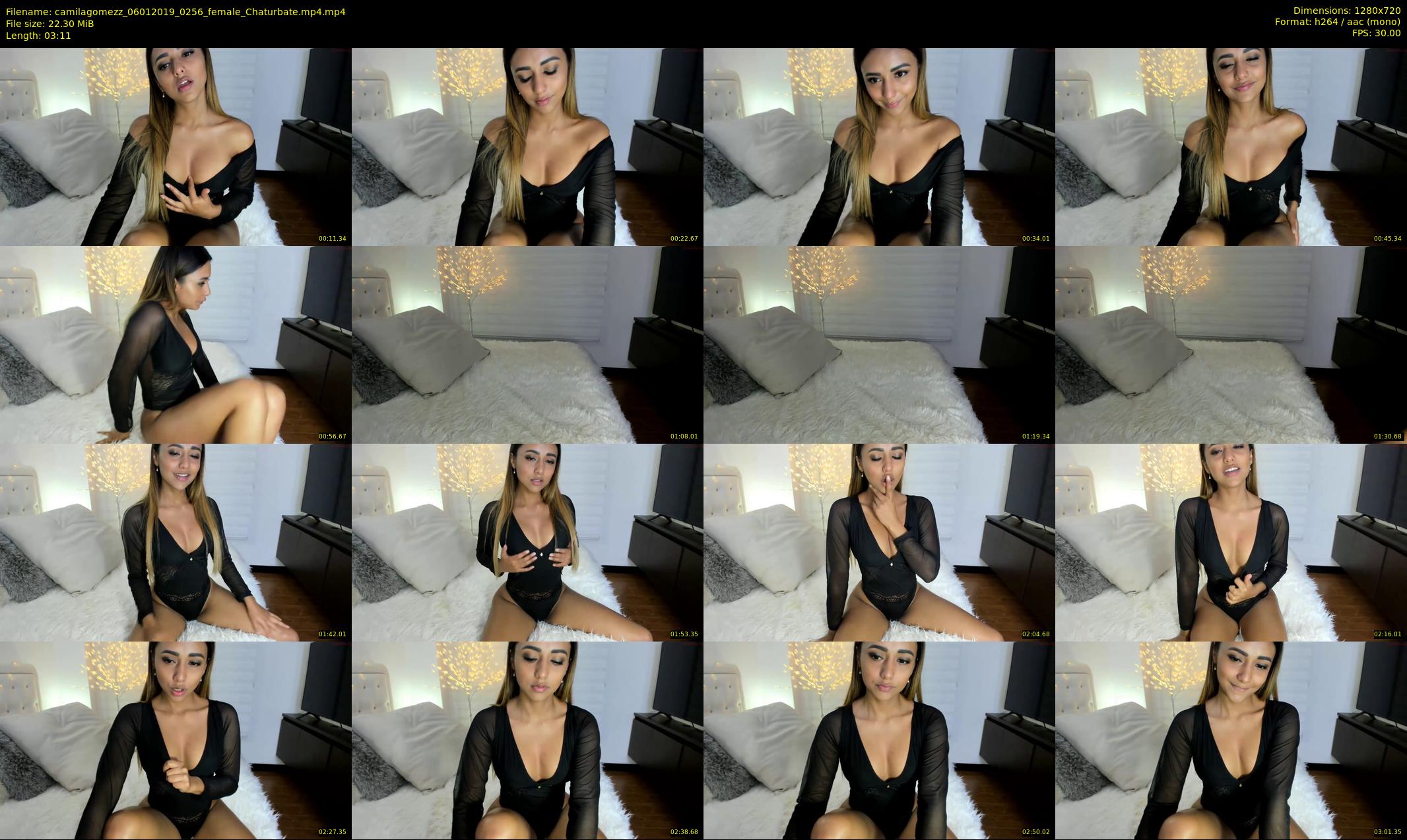 camilagomezz — 4 minute Chaturbate female cam show recording, 720p, Jan 6, 2019