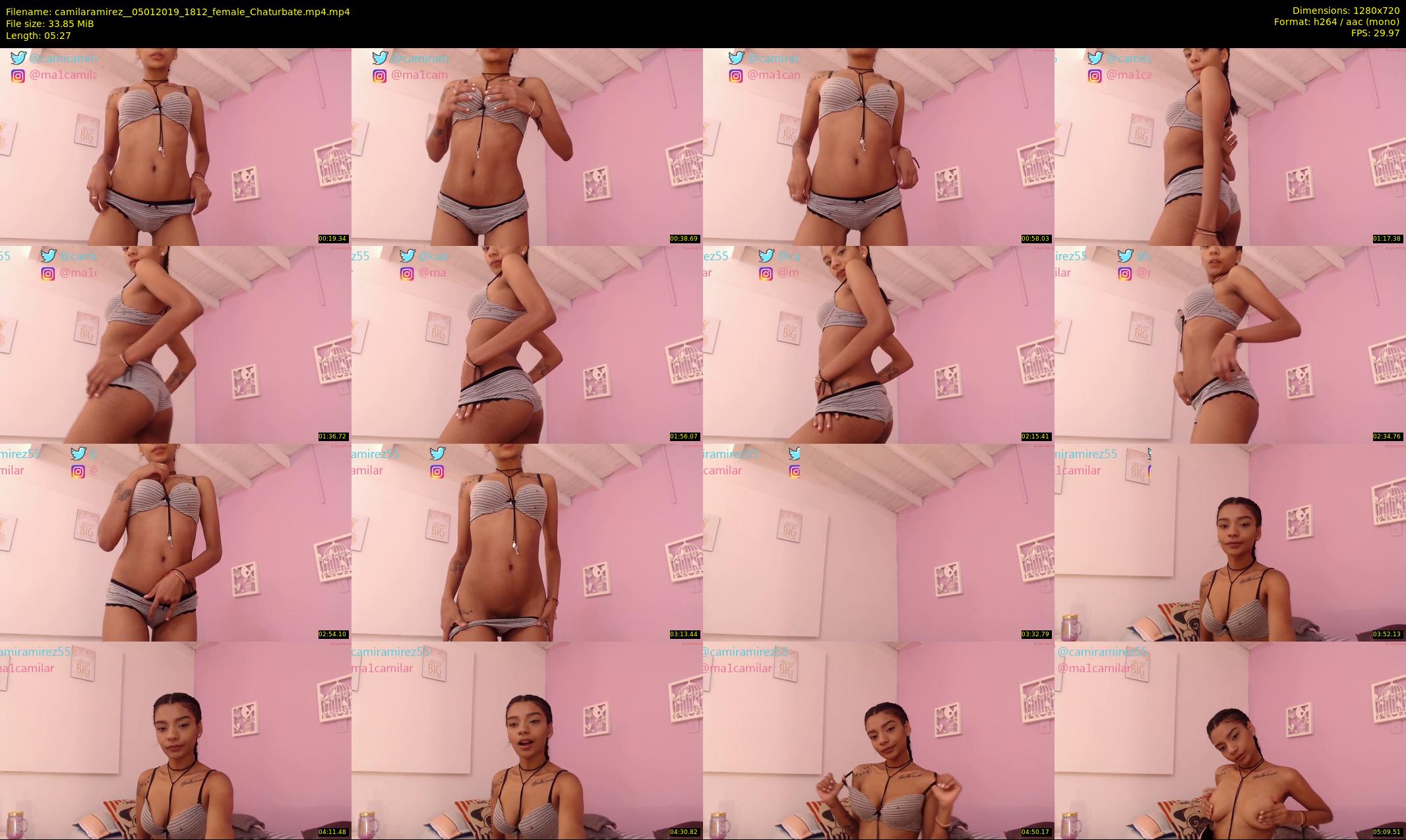 camilaramirez_ — 6 minute Chaturbate female cam show recording, 720p, Jan 5, 2019