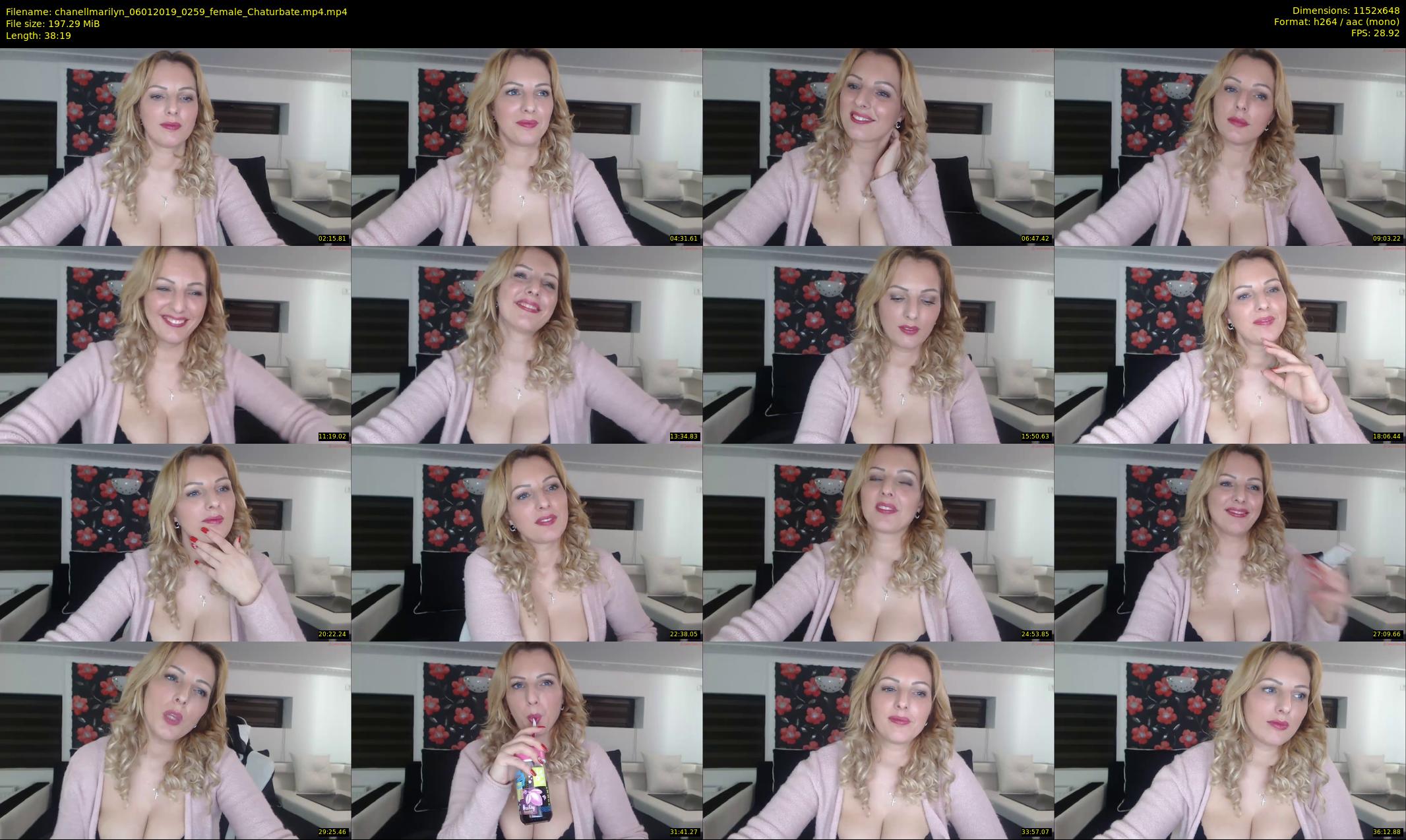 chanellmarilyn — 39 minute Chaturbate female cam show recording, 480p, Jan 6, 2019