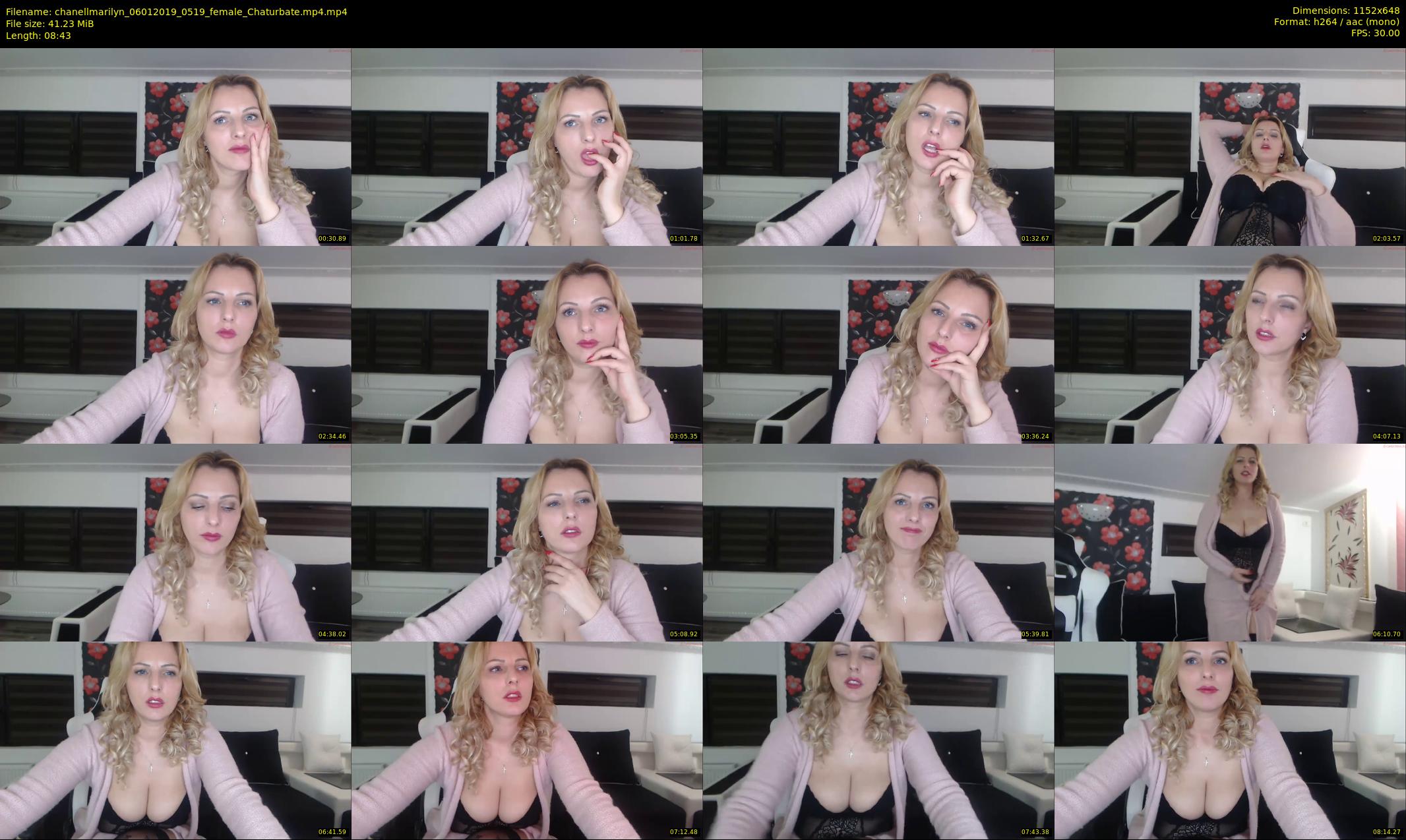 chanellmarilyn — 9 minute Chaturbate female cam show recording, 480p, Jan 6, 2019