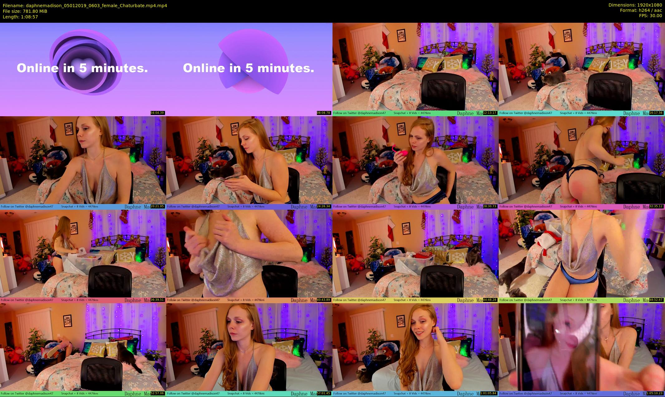 daphnemadison — 69 minute Chaturbate couple cam show recording, 1080p, Jan 5, 2019