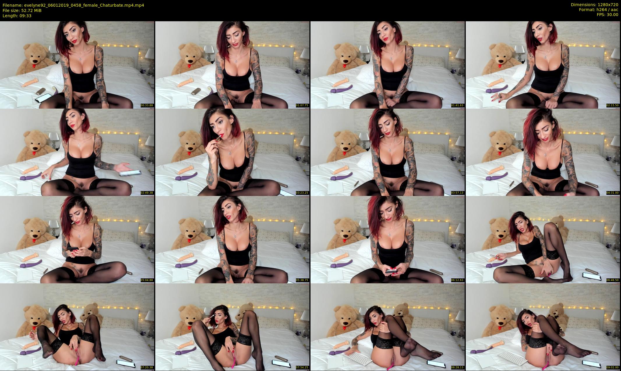 evelyne92 — 10 minute Chaturbate female cam show recording, 720p, Jan 6, 2019