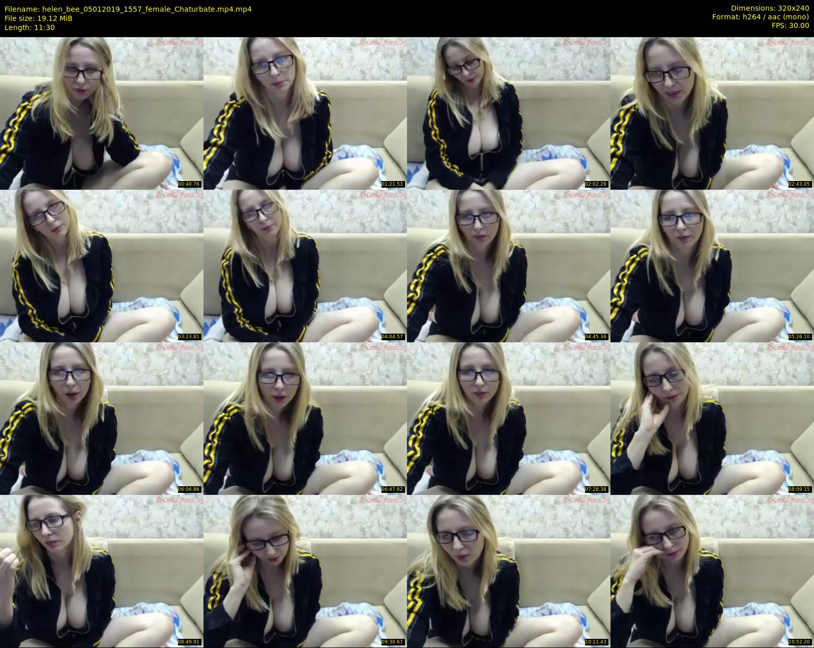 helen_bee — 12 minute Chaturbate female cam show recording, SD, Jan 5, 2019