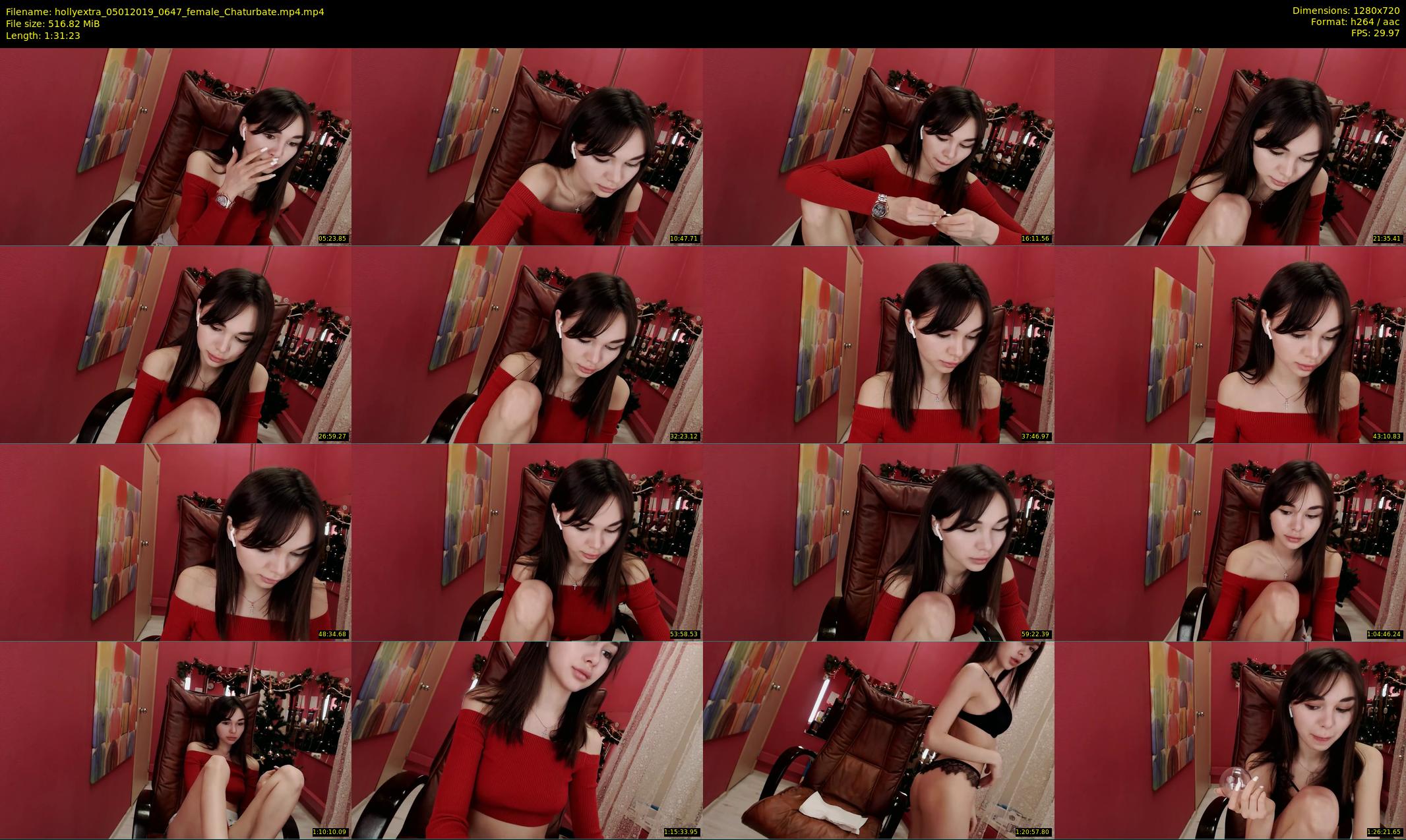 hollyextra — 92 minute Chaturbate female cam show recording, 720p, Jan 5, 2019