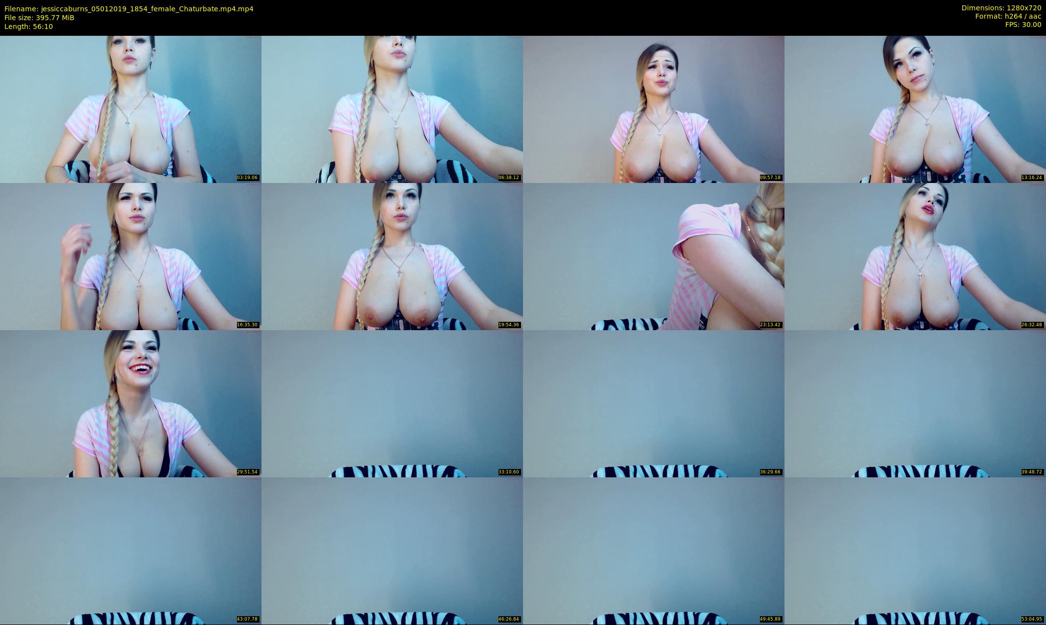 jessiccaburns — 57 minute Chaturbate female cam show recording, 720p, Jan 5, 2019