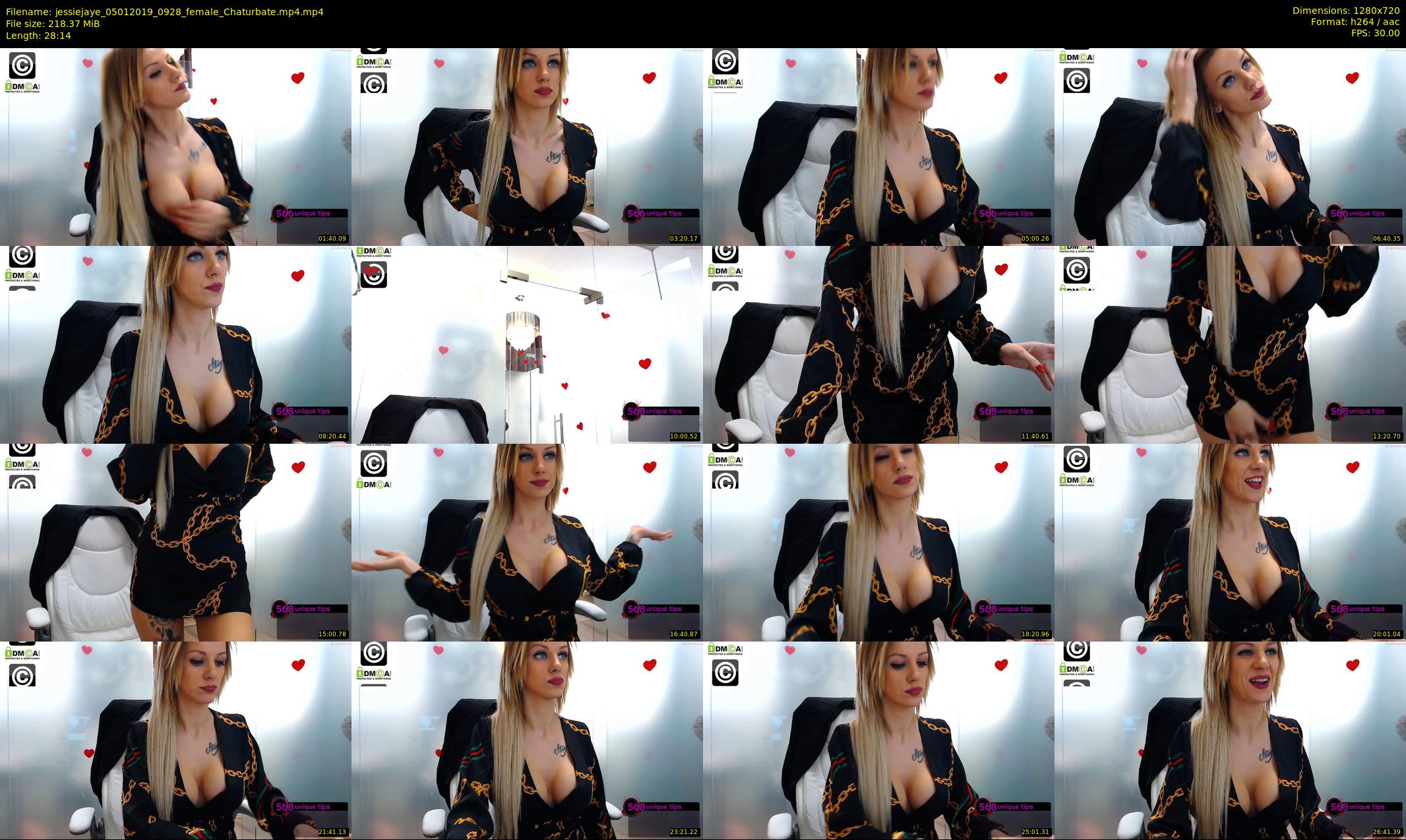 jessiejaye — 29 minute Chaturbate female cam show recording, 720p, Jan 5, 2019