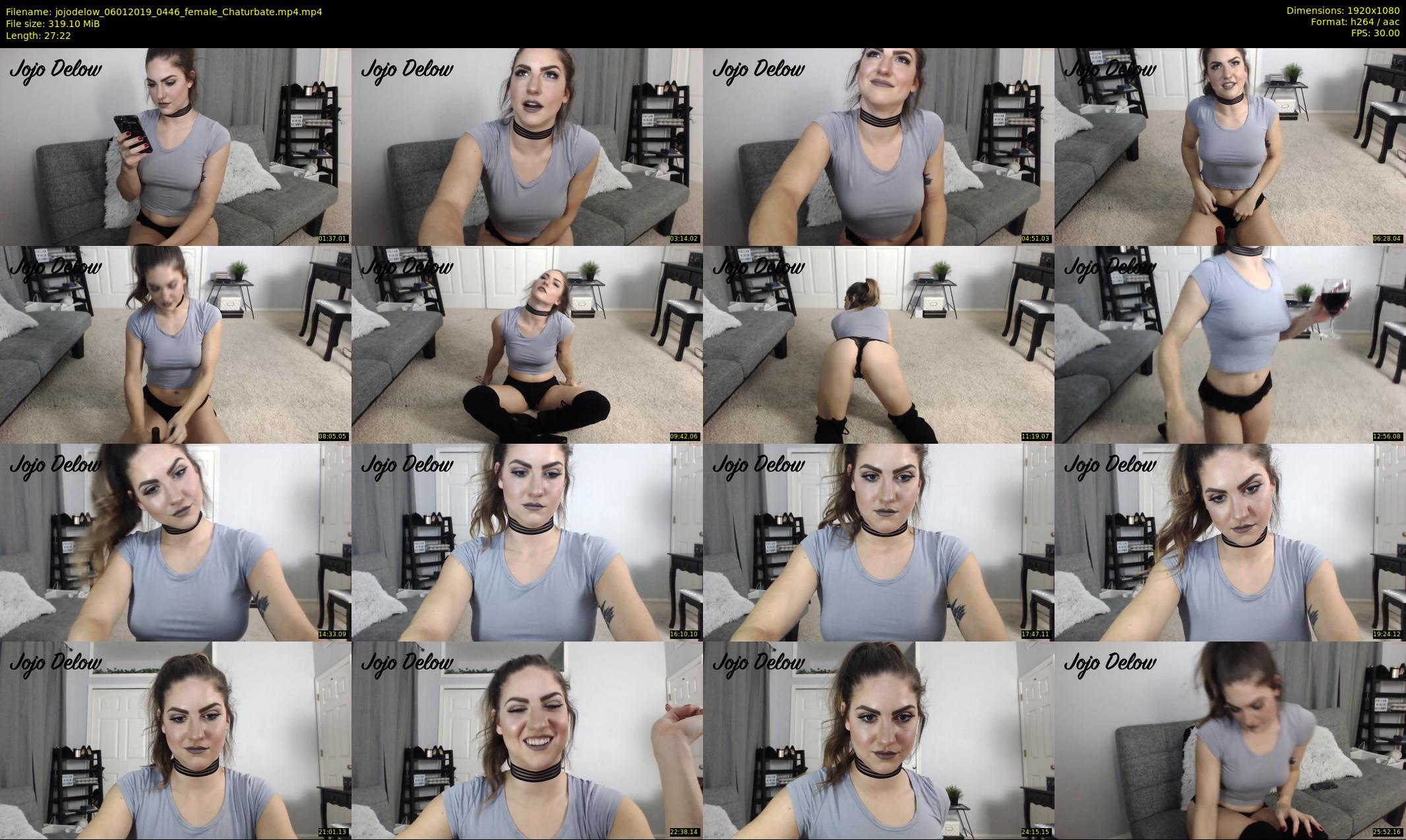 jojodelow — 28 minute Chaturbate female cam show recording, 1080p, Jan 6, 2019