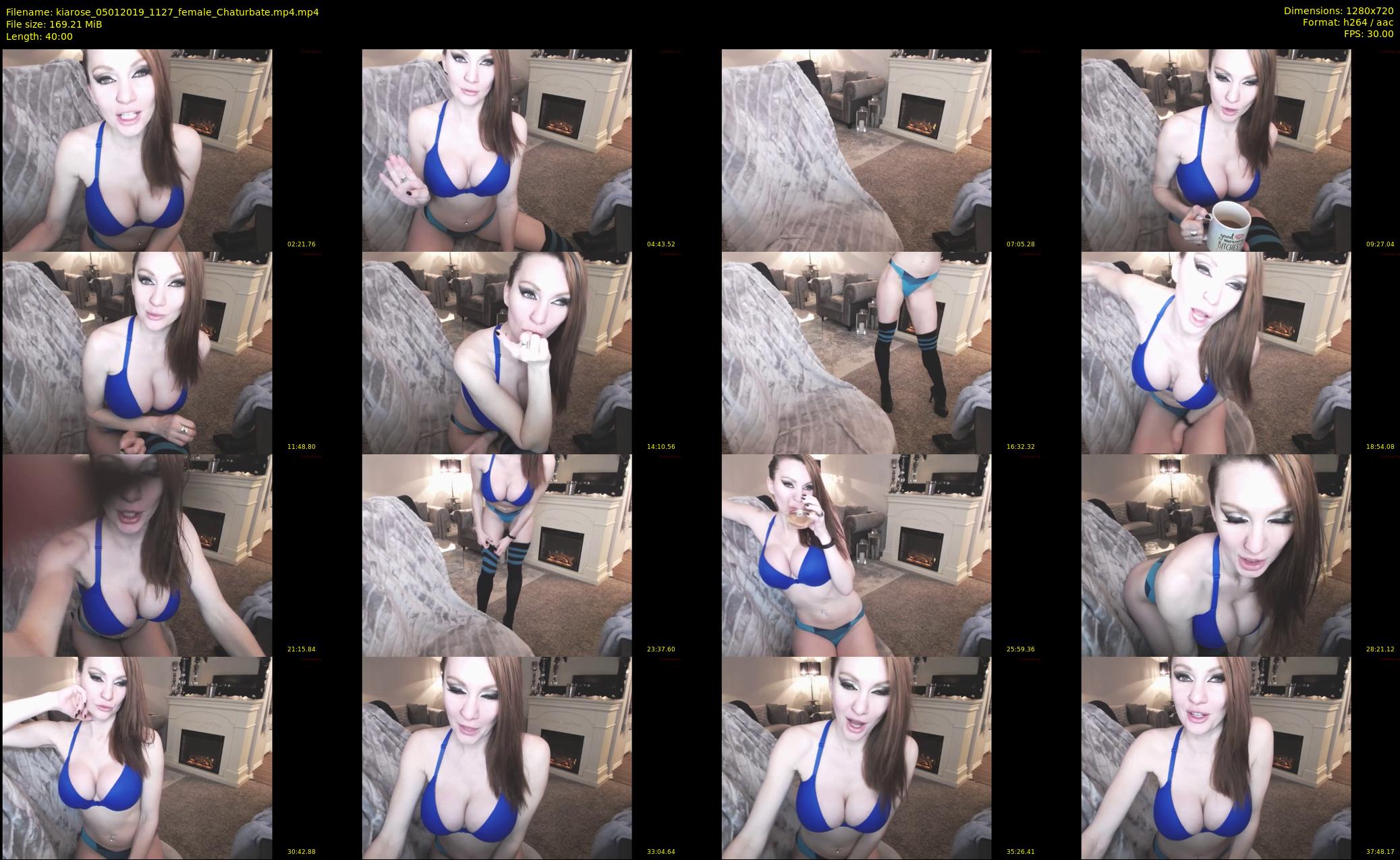 kiarose — 40 minute Chaturbate female cam show recording, 720p, Jan 5, 2019