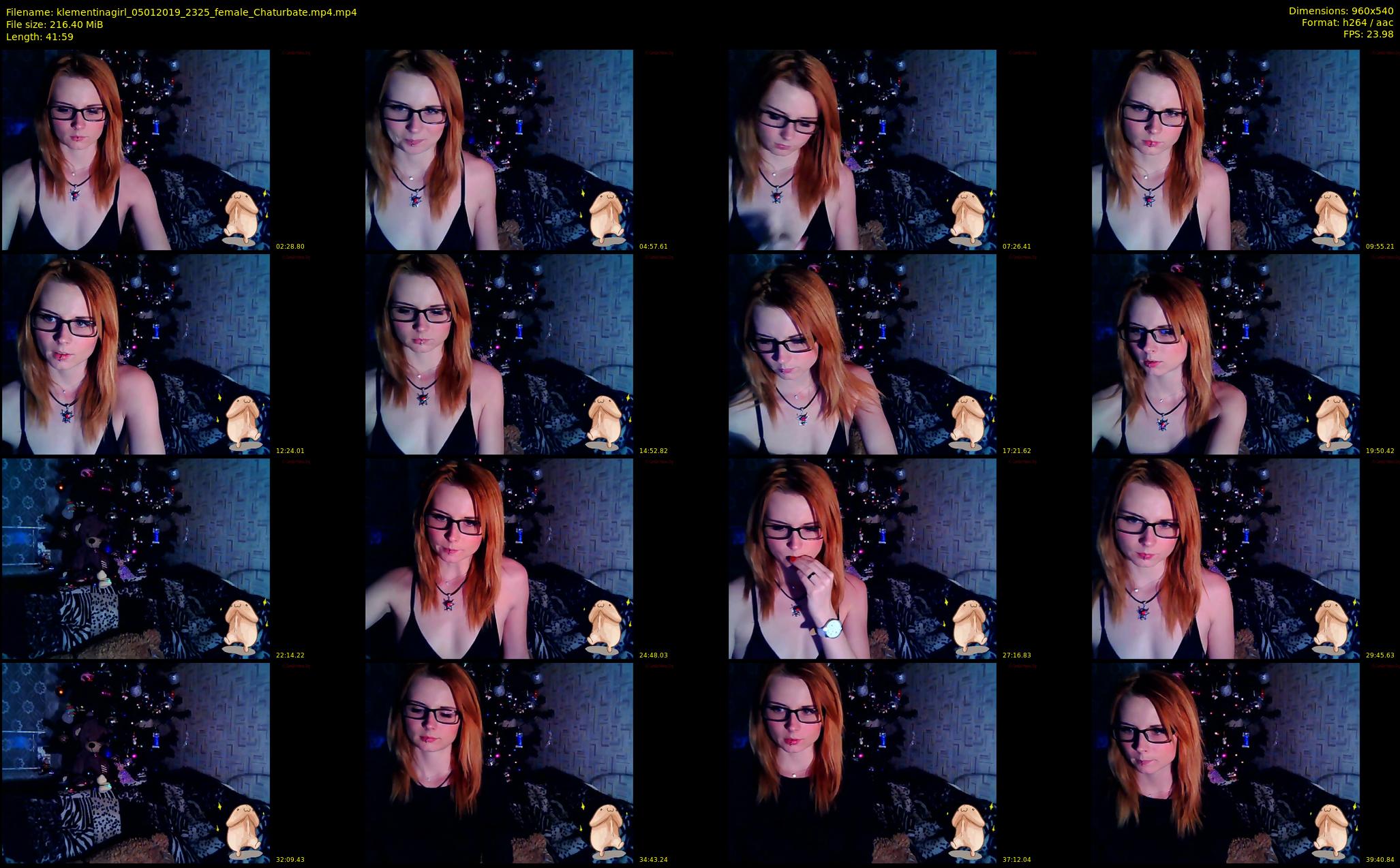 klementinagirl — 42 minute Chaturbate female cam show recording, 480p, Jan 5, 2019