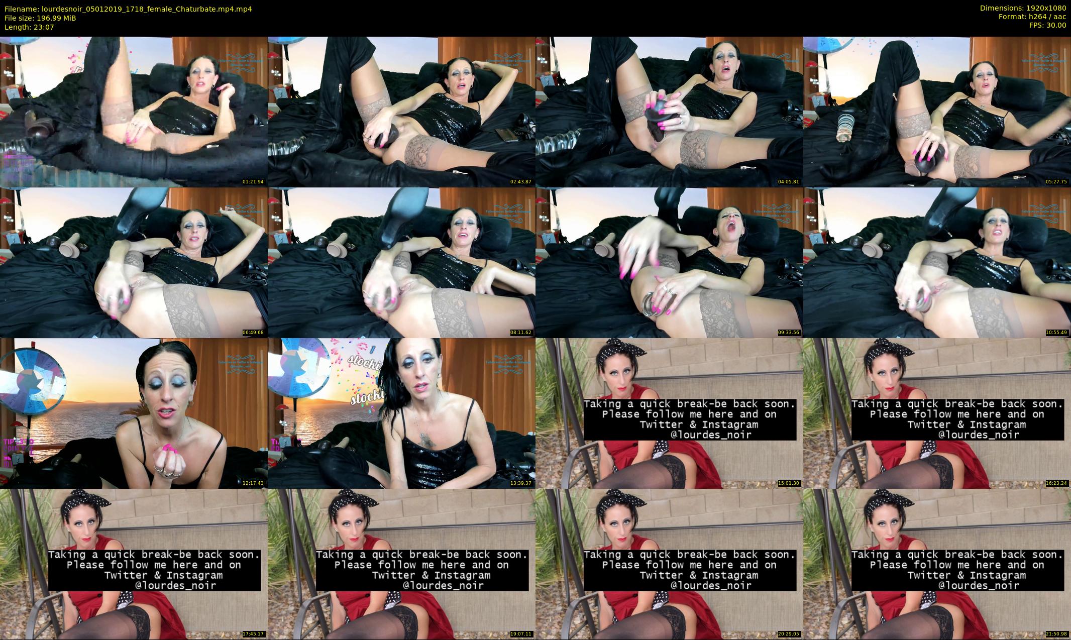lourdesnoir — 24 minute Chaturbate female cam show recording, 1080p, Jan 5, 2019