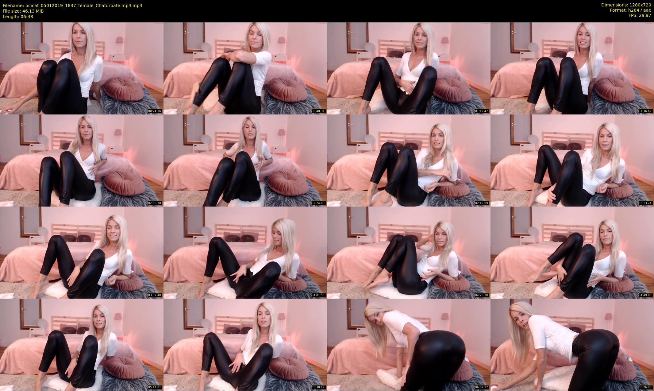 ocicat — 7 minute Chaturbate female cam show recording, 720p, Jan 5, 2019