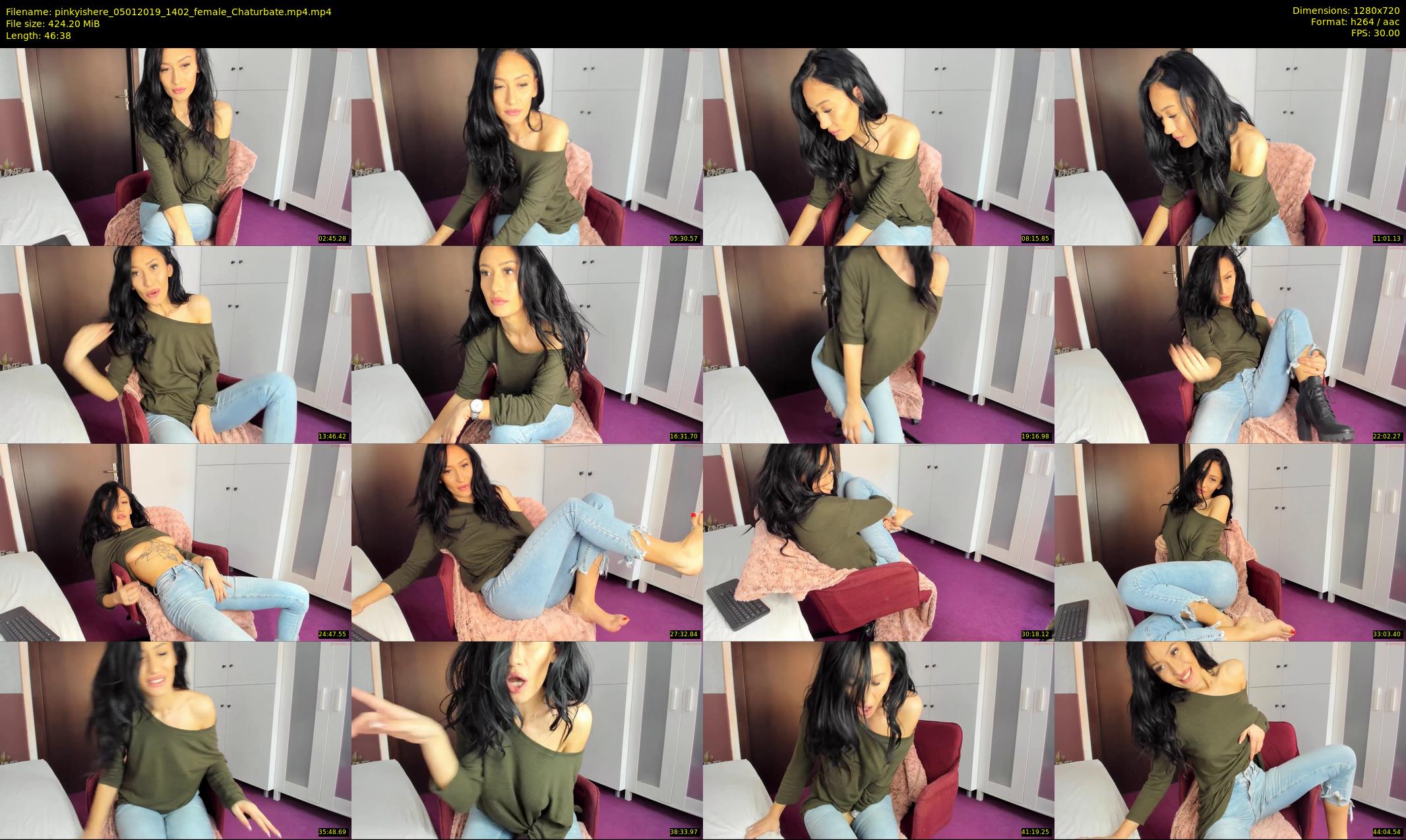 pinkyishere — 47 minute Chaturbate female cam show recording, 720p, Jan 5, 2019
