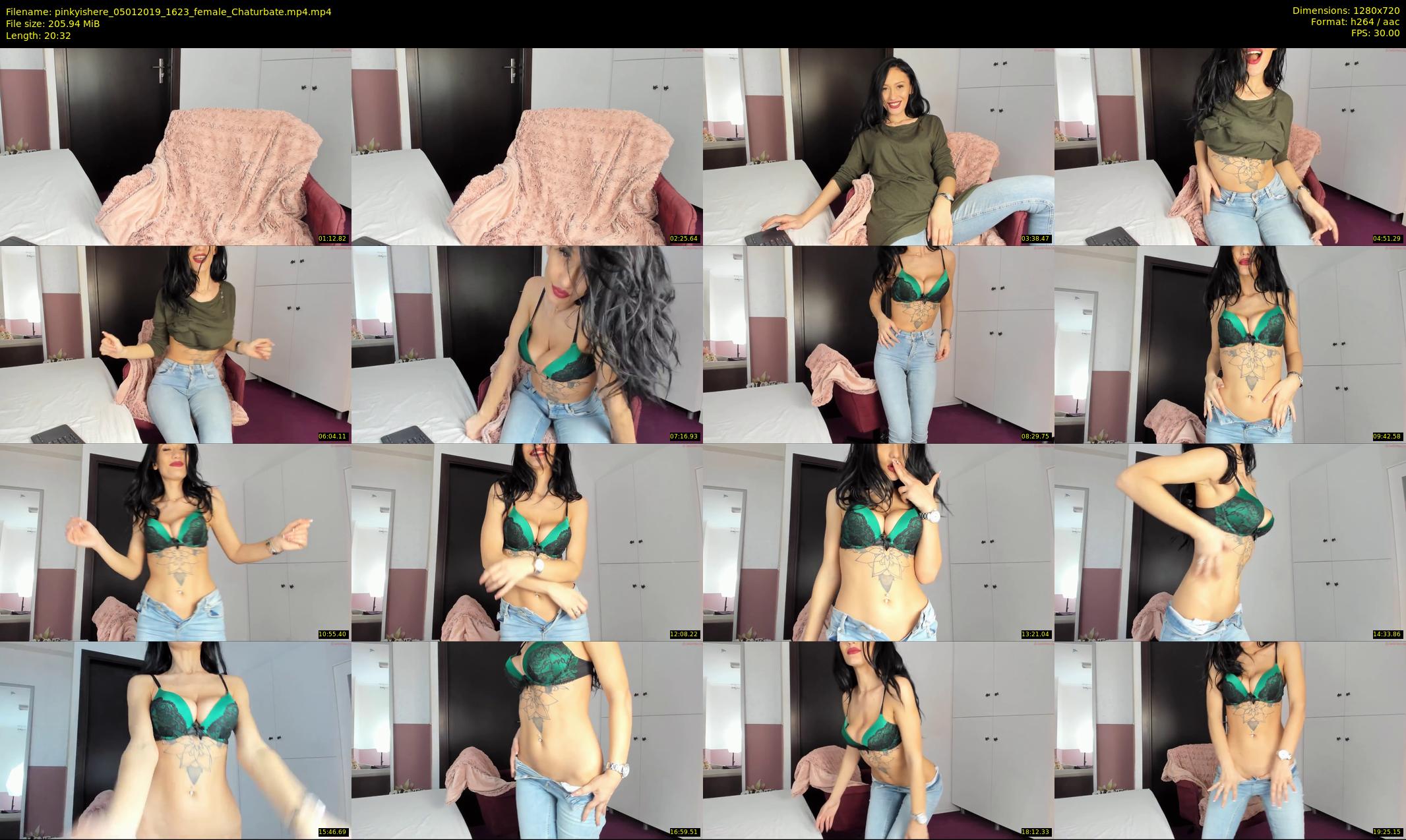 pinkyishere — 21 minute Chaturbate female cam show recording, 720p, Jan 5, 2019