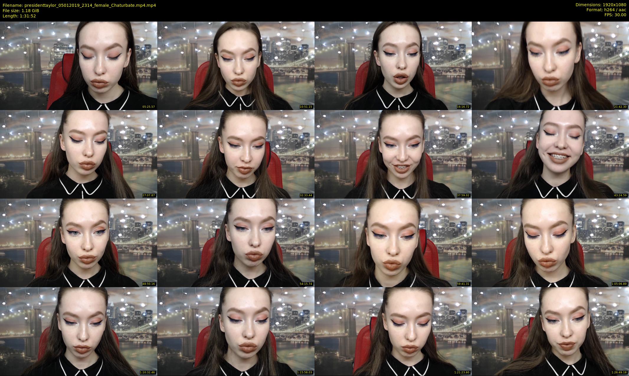 presidenttaylor — 92 minute Chaturbate female cam show recording, 1080p, Jan 5, 2019