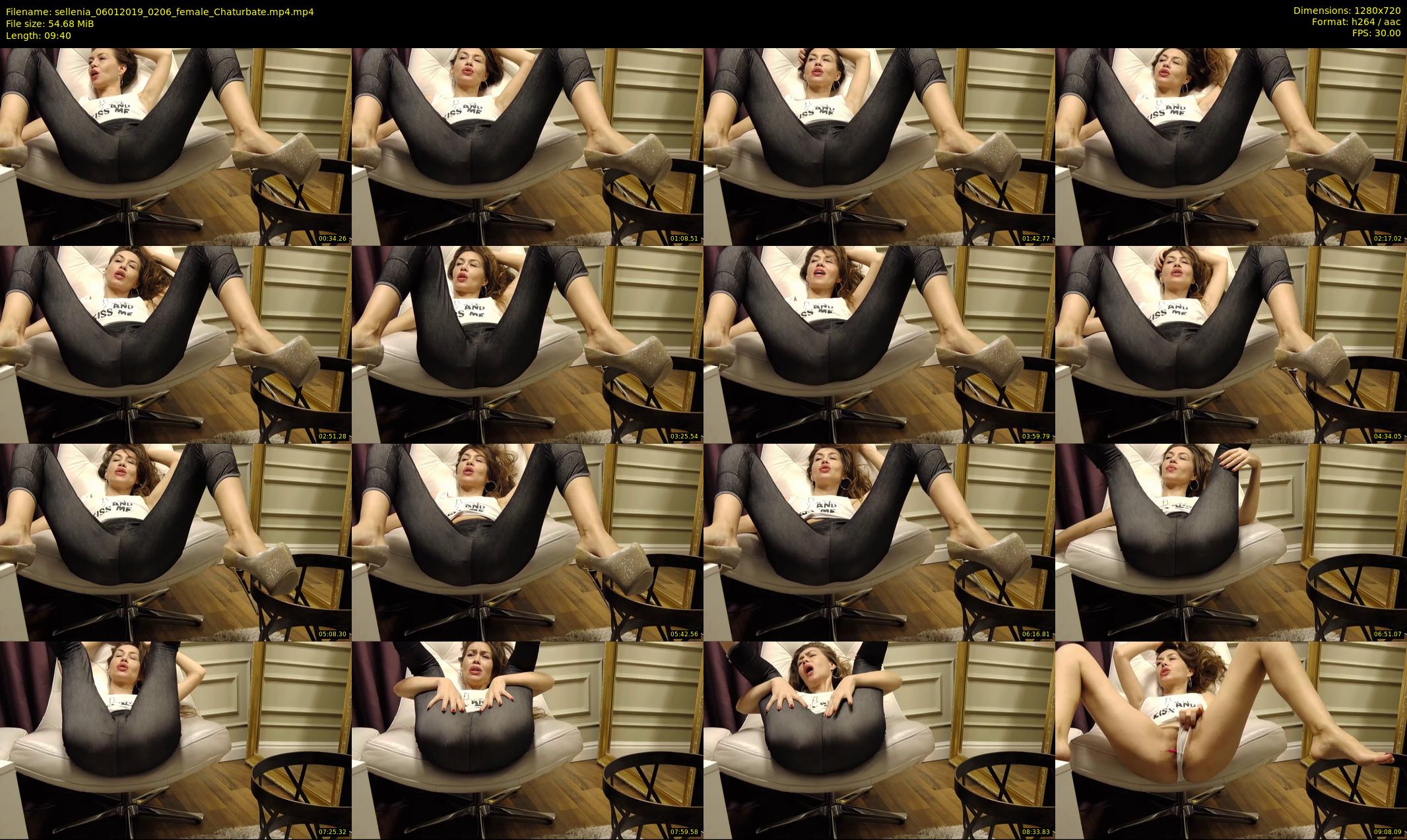 sellenia — 10 minute Chaturbate female cam show recording, 720p, Jan 6, 2019