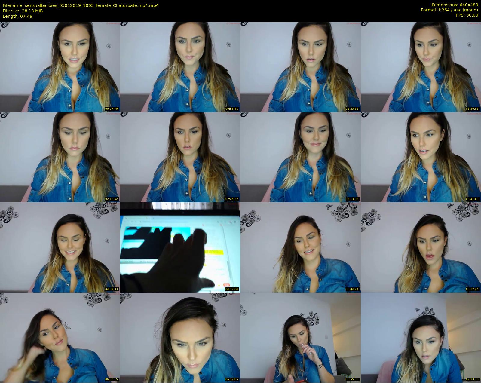 sensualbarbies — 8 minute Chaturbate female cam show recording, 480p, Jan 5, 2019