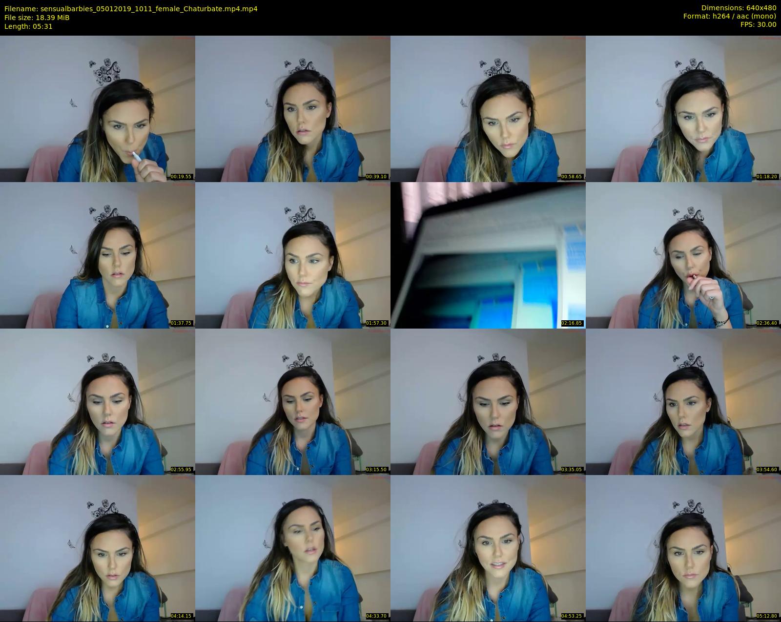 sensualbarbies — 6 minute Chaturbate female cam show recording, 480p, Jan 5, 2019