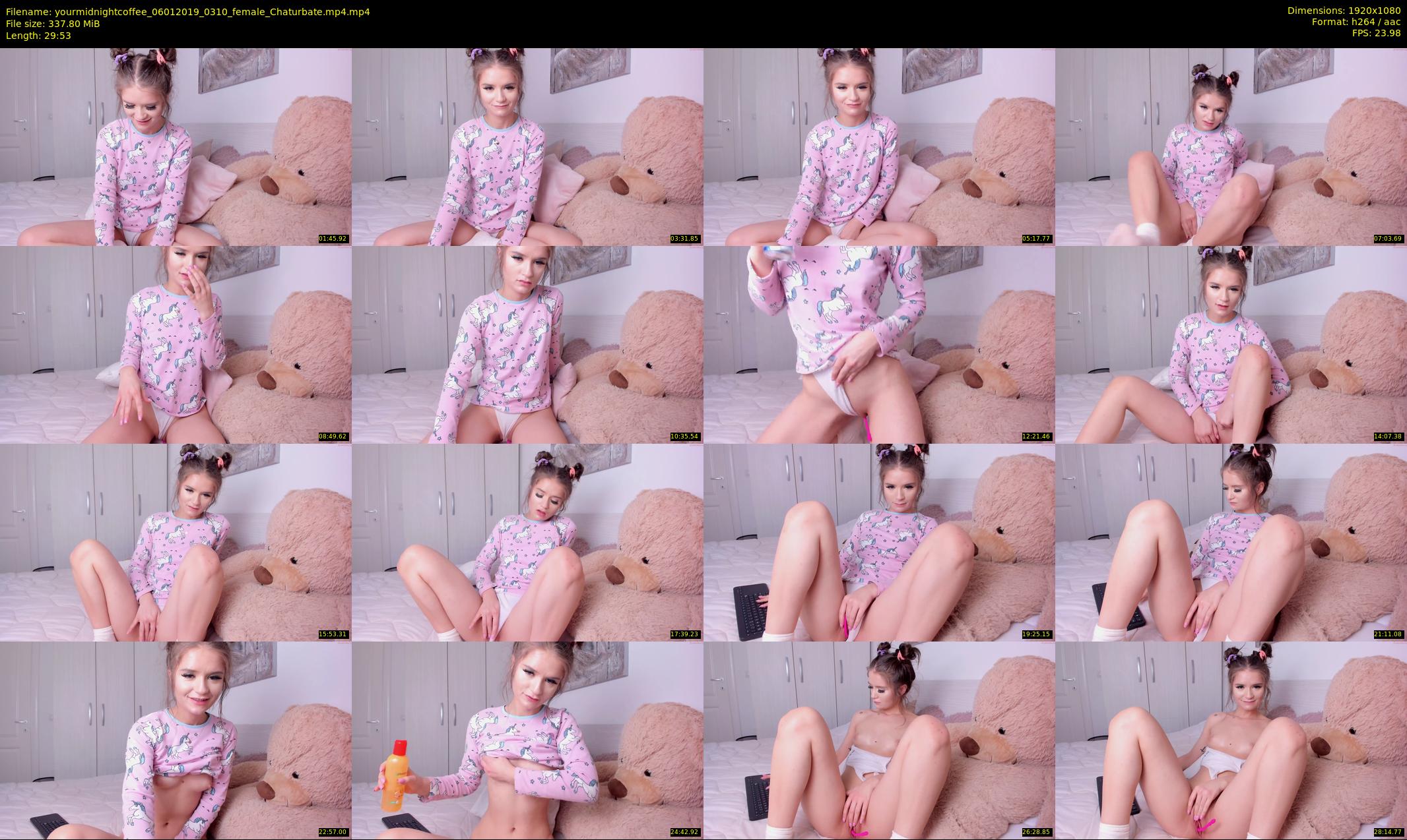 yourmidnightcoffee — 30 minute Chaturbate female cam show recording, 1080p, Jan 6, 2019