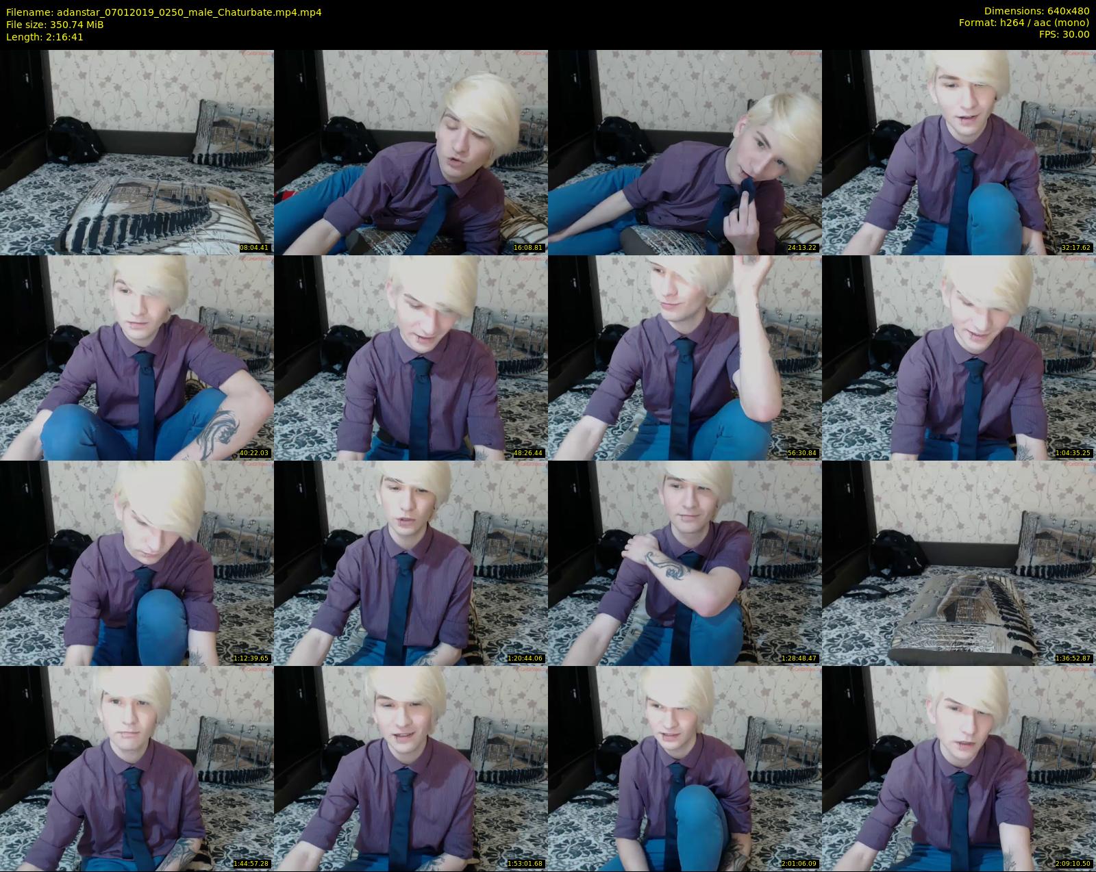 adanstar — 137 minute Chaturbate male cam show recording, 480p, Jan 7, 2019