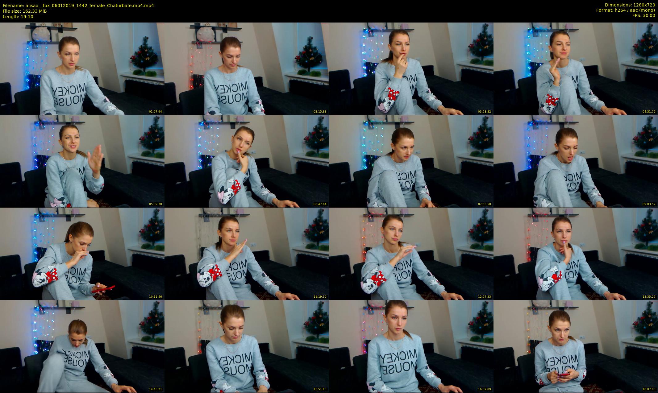 alisaa__fox — 20 minute Chaturbate female cam show recording, 720p, Jan 6, 2019