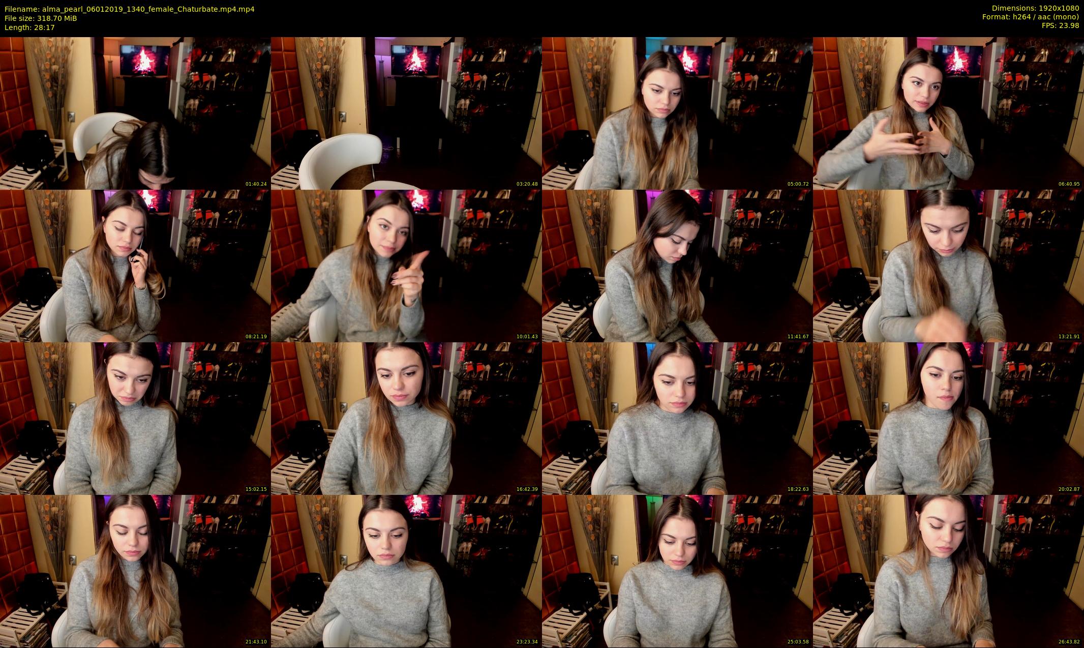 alma_pearl — 29 minute Chaturbate female cam show recording, 1080p, Jan 6, 2019