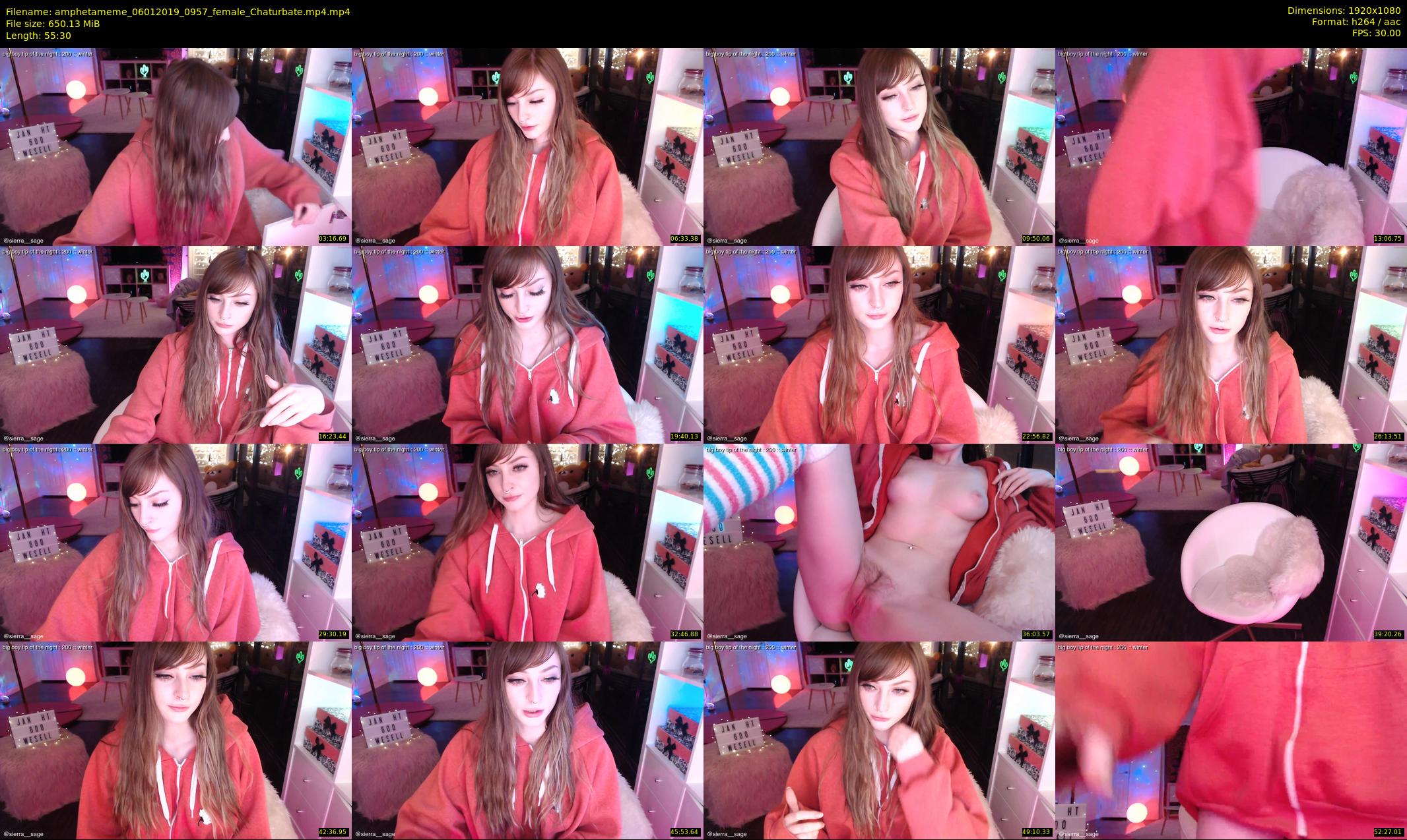 amphetameme — 56 minute Chaturbate female cam show recording, 1080p, Jan 6, 2019