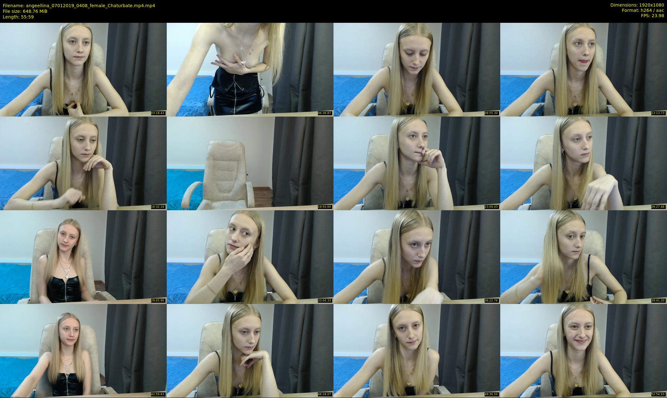 angeellina — 56 minute Chaturbate female cam show recording, 1080p, Jan 7, 2019