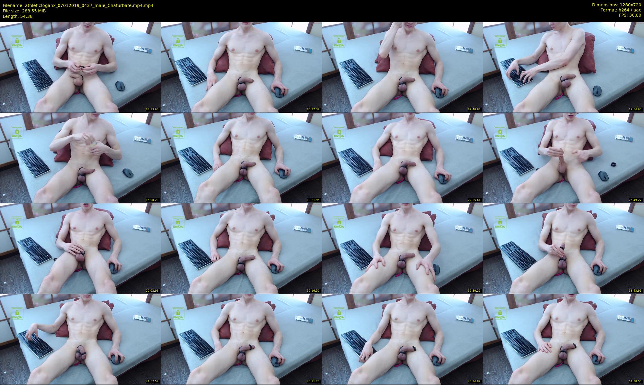 athleticloganx — 55 minute Chaturbate male cam show recording, 720p, Jan 7, 2019