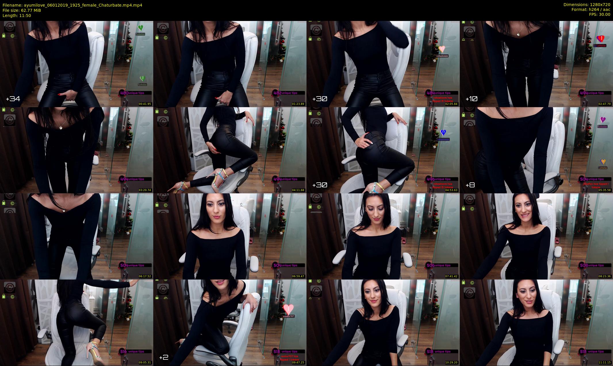 ayumilove — 12 minute Chaturbate female cam show recording, 720p, Jan 6, 2019