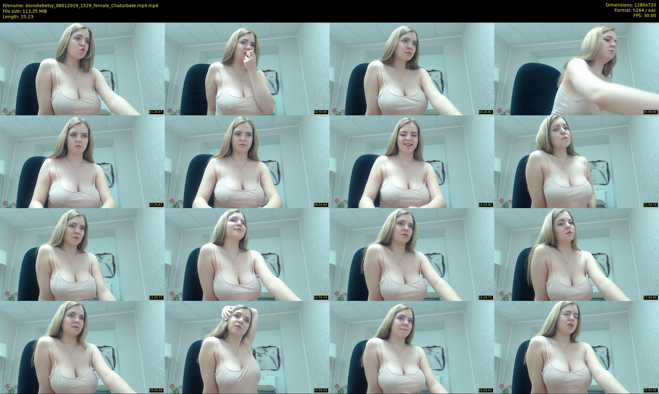 blondiebetsy — 26 minute Chaturbate female cam show recording, 720p, Jan 6, 2019