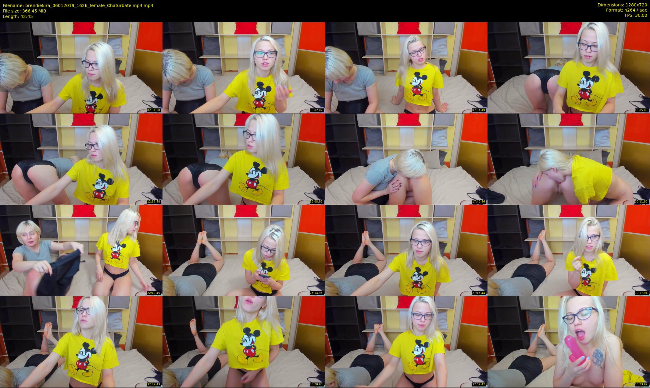 brendiekira — 43 minute Chaturbate couple cam show recording, 720p, Jan 6, 2019