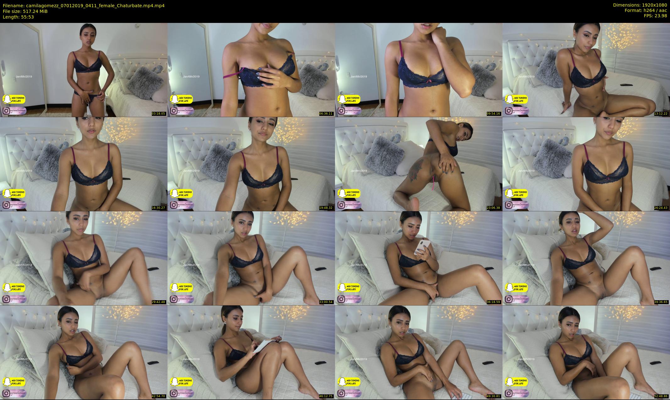 camilagomezz — 56 minute Chaturbate female cam show recording, 1080p, Jan 7, 2019