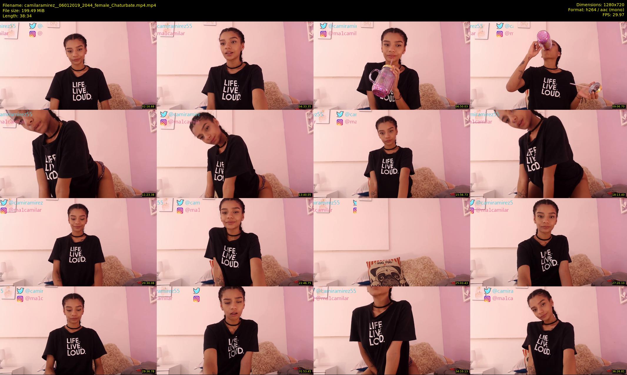camilaramirez_ — 39 minute Chaturbate female cam show recording, 720p, Jan 6, 2019