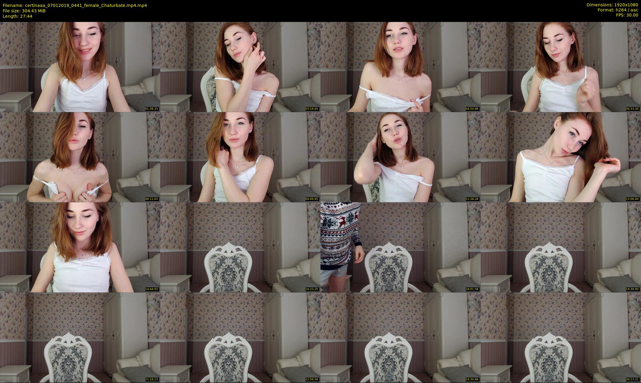 certinaaa — 28 minute Chaturbate female cam show recording, 1080p, Jan 7, 2019