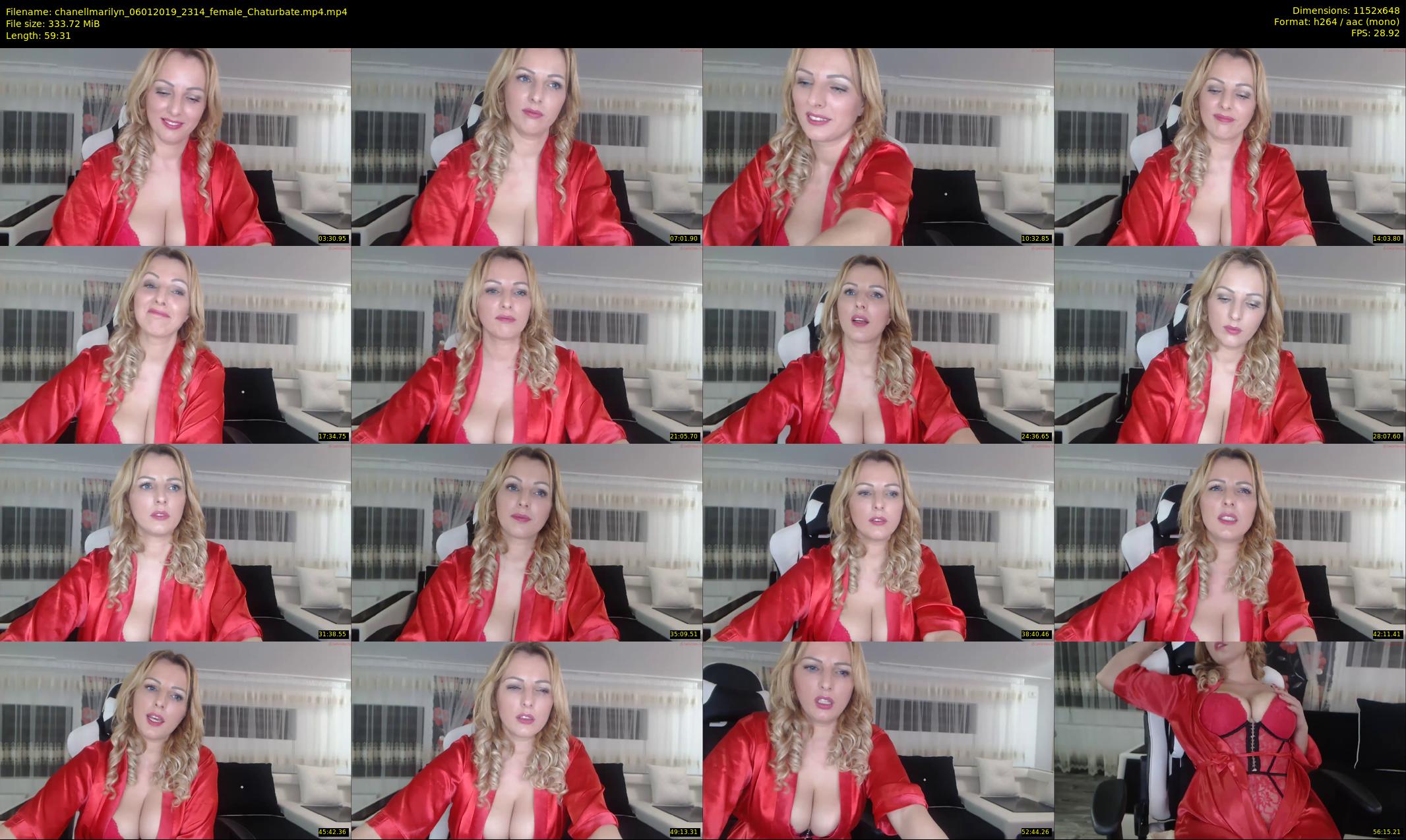 chanellmarilyn — 60 minute Chaturbate female cam show recording, 480p, Jan 6, 2019