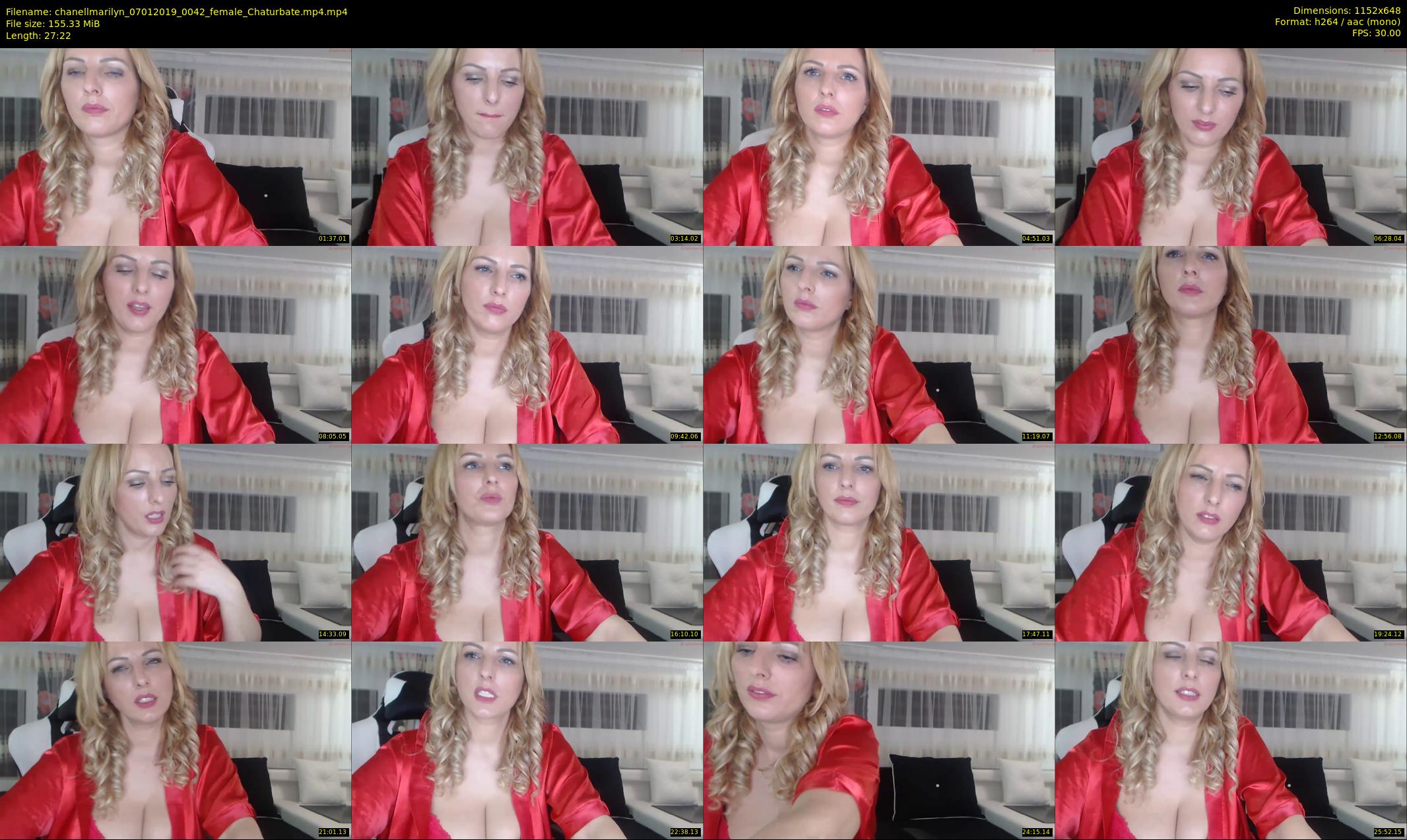 chanellmarilyn — 28 minute Chaturbate female cam show recording, 480p, Jan 7, 2019
