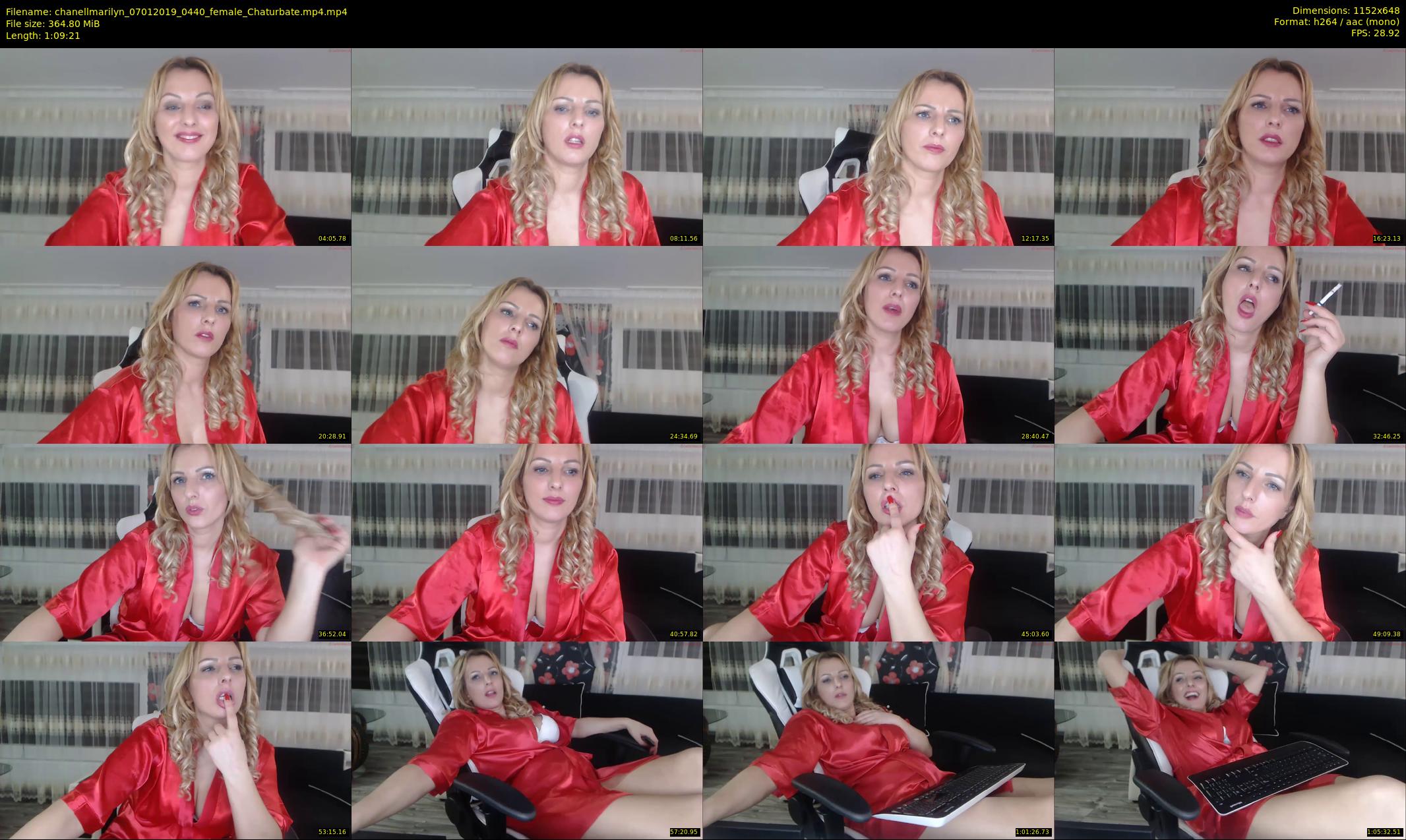 chanellmarilyn — 70 minute Chaturbate female cam show recording, 480p, Jan 7, 2019