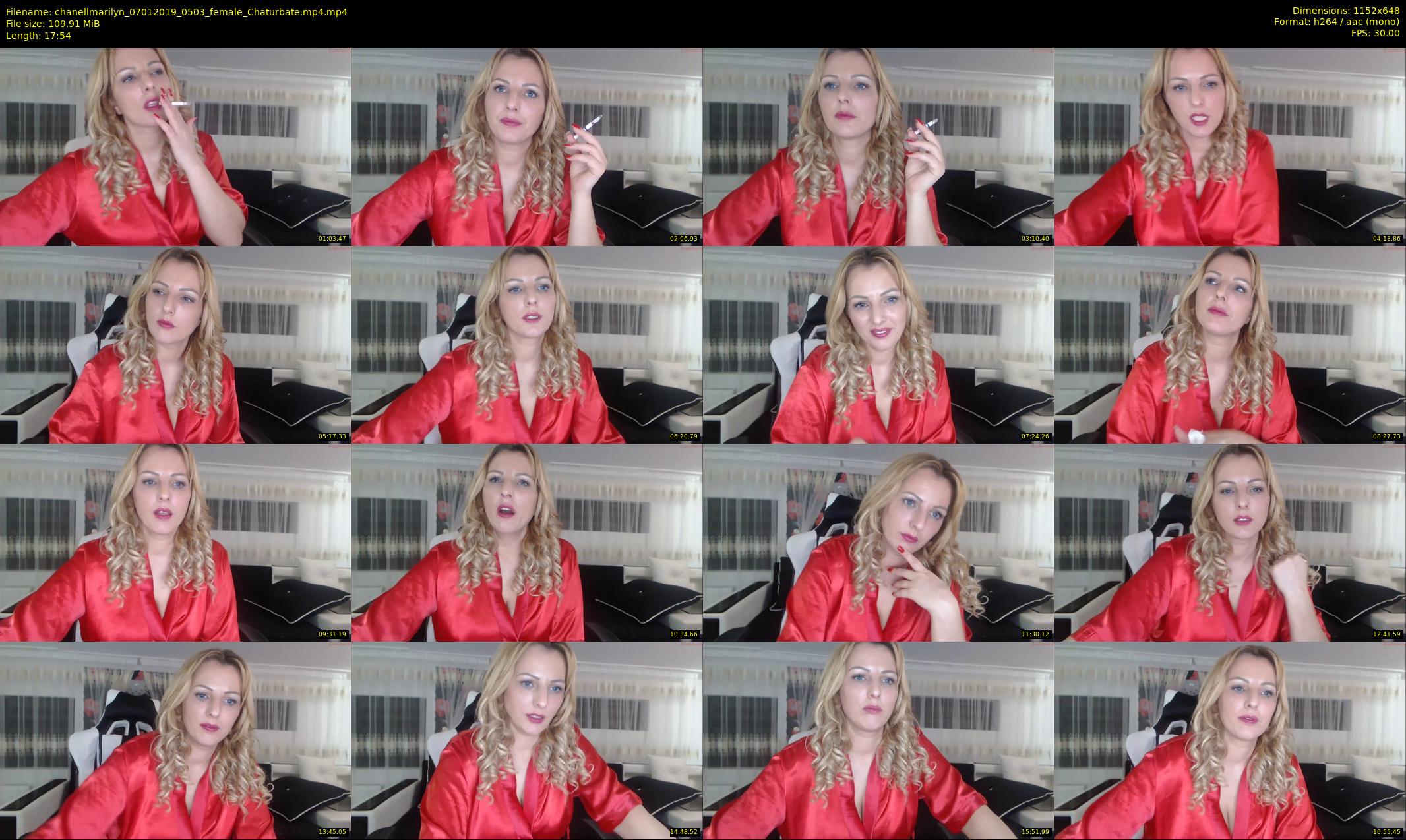 chanellmarilyn — 18 minute Chaturbate female cam show recording, 480p, Jan 7, 2019