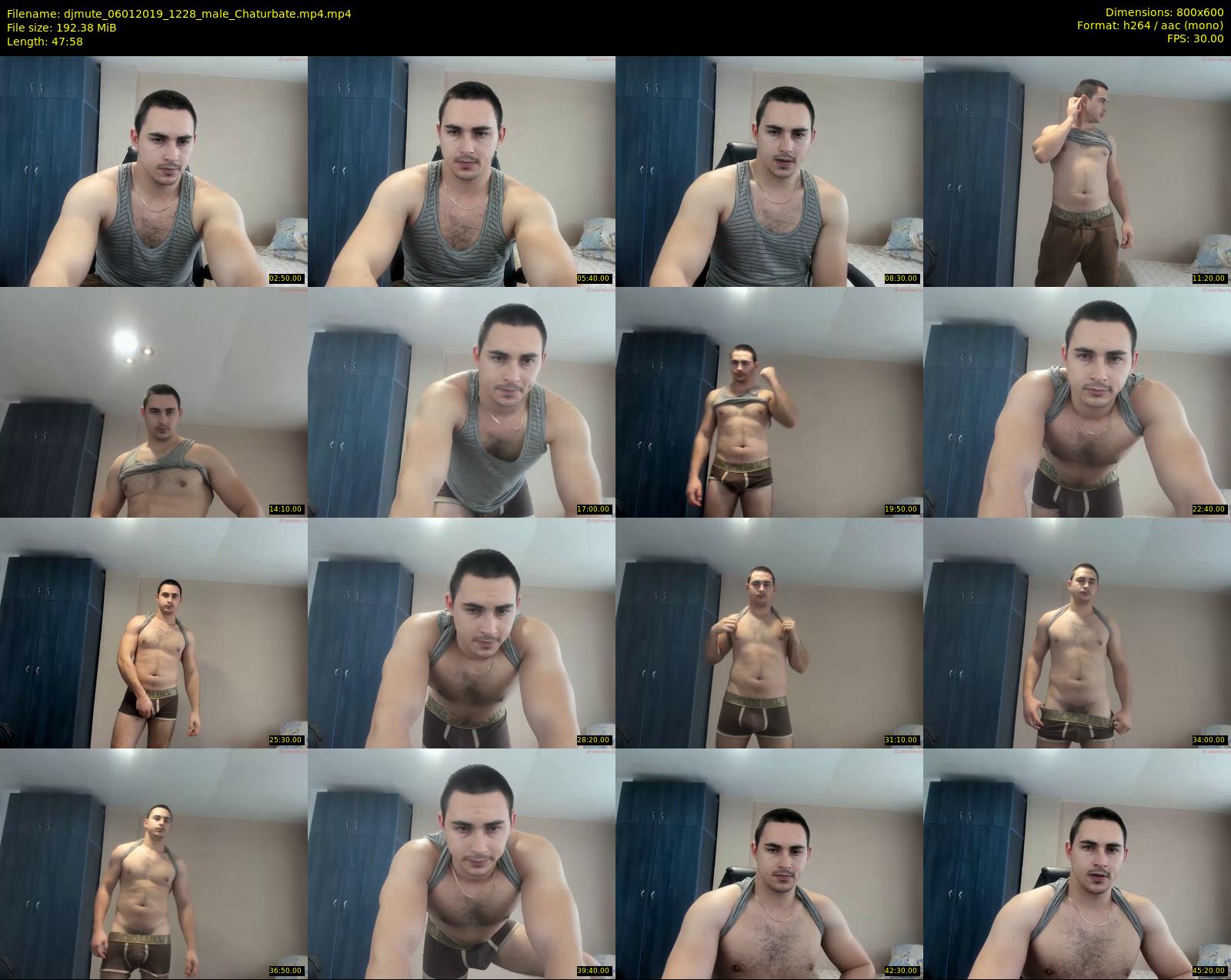 djmute — 48 minute Chaturbate male cam show recording, 480p, Jan 6, 2019