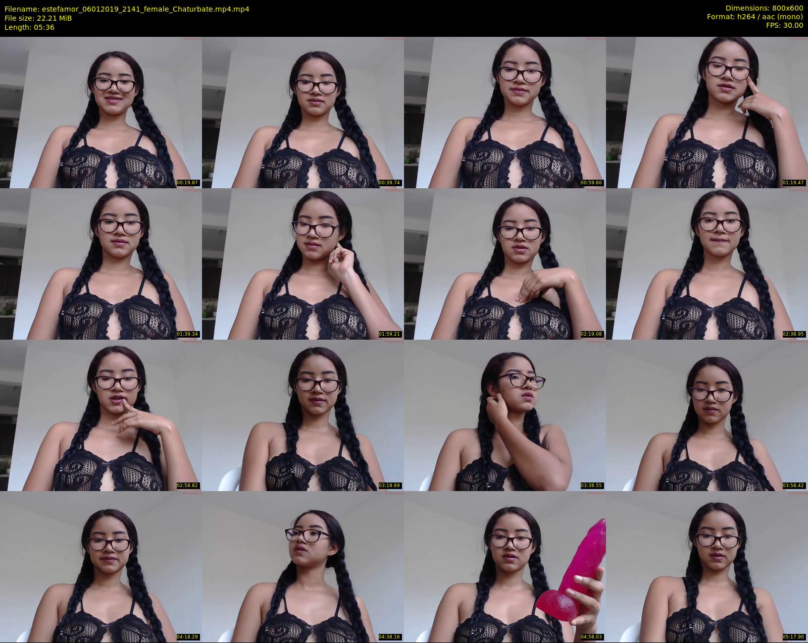 estefamor — 6 minute Chaturbate female cam show recording, 480p, Jan 6, 2019