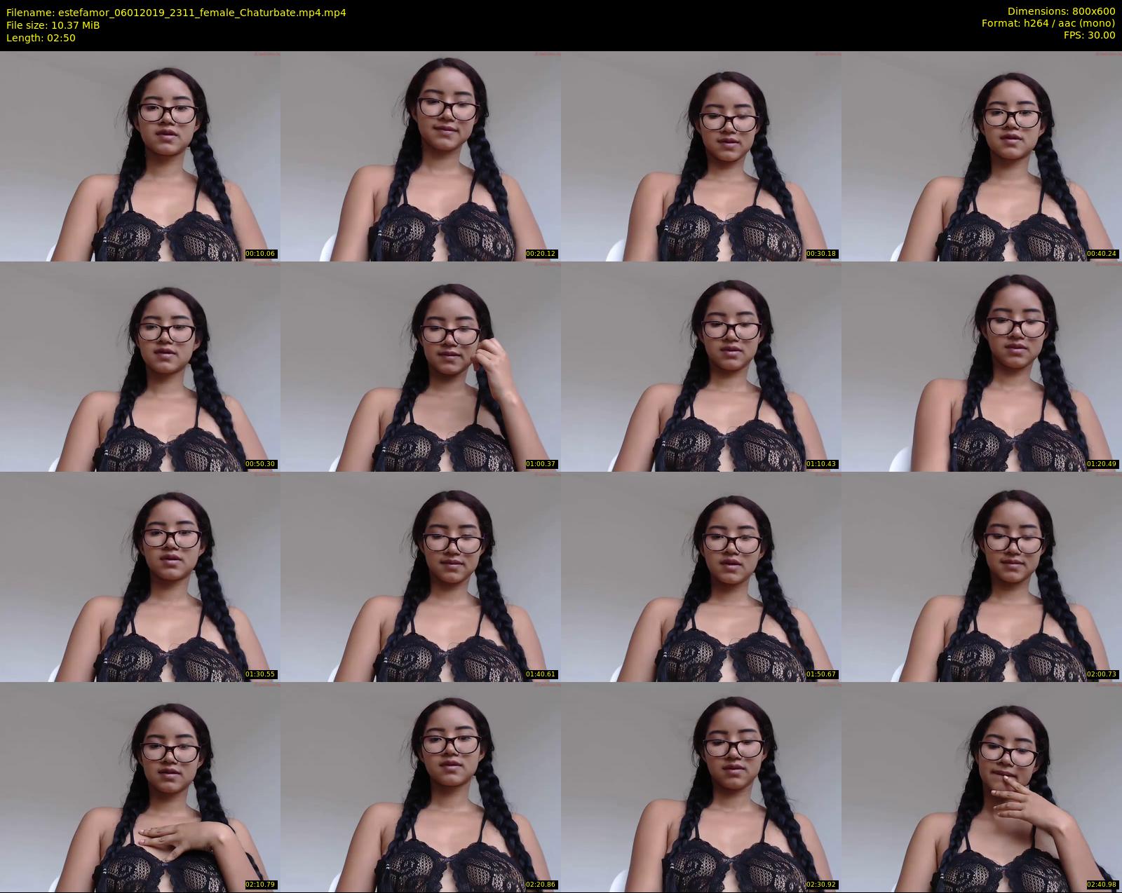 estefamor — 3 minute Chaturbate female cam show recording, 480p, Jan 6, 2019
