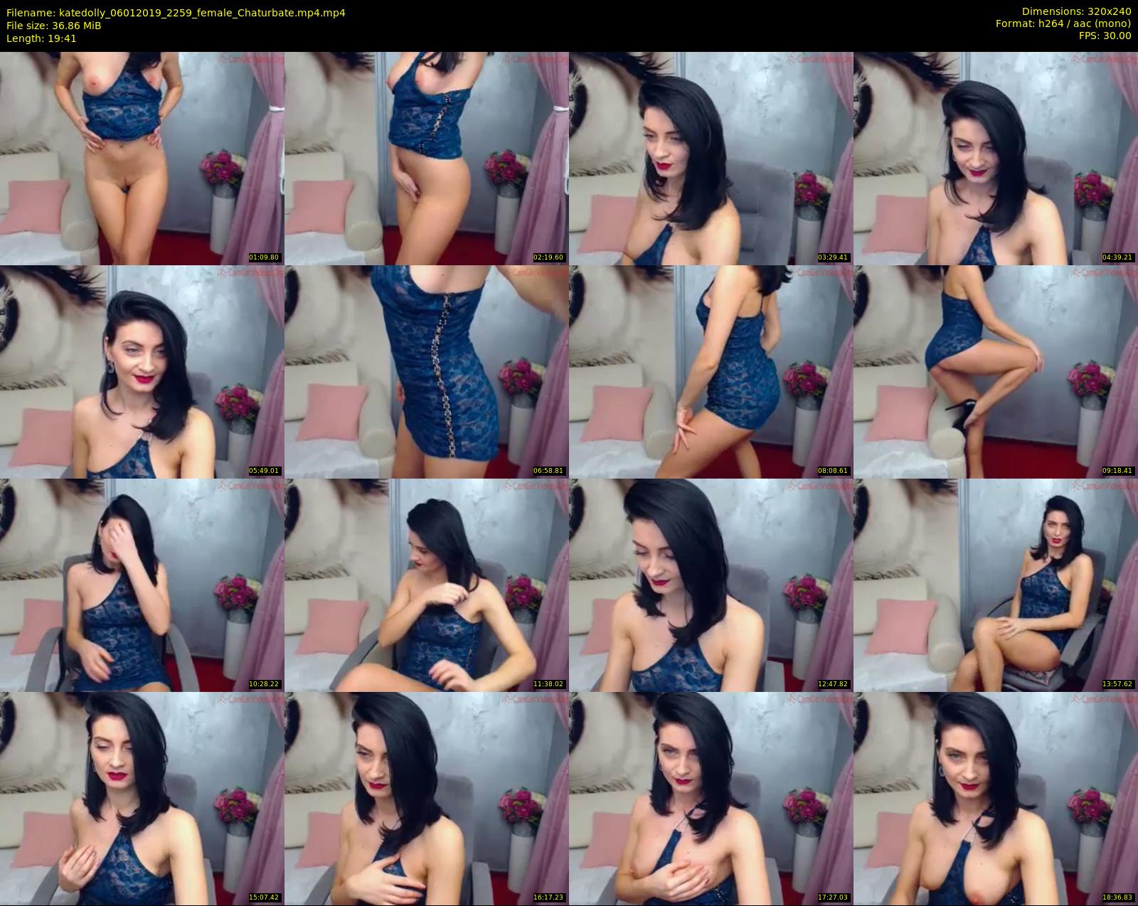 katedolly — 20 minute Chaturbate female cam show recording, SD, Jan 6, 2019