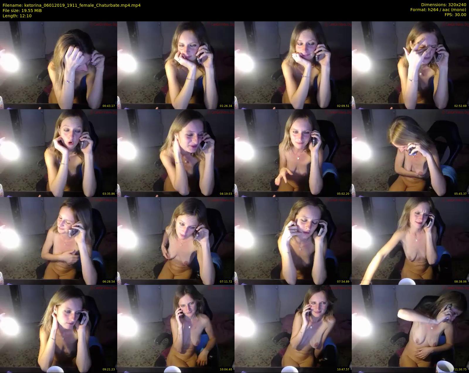 ketorina — 13 minute Chaturbate female cam show recording, SD, Jan 6, 2019