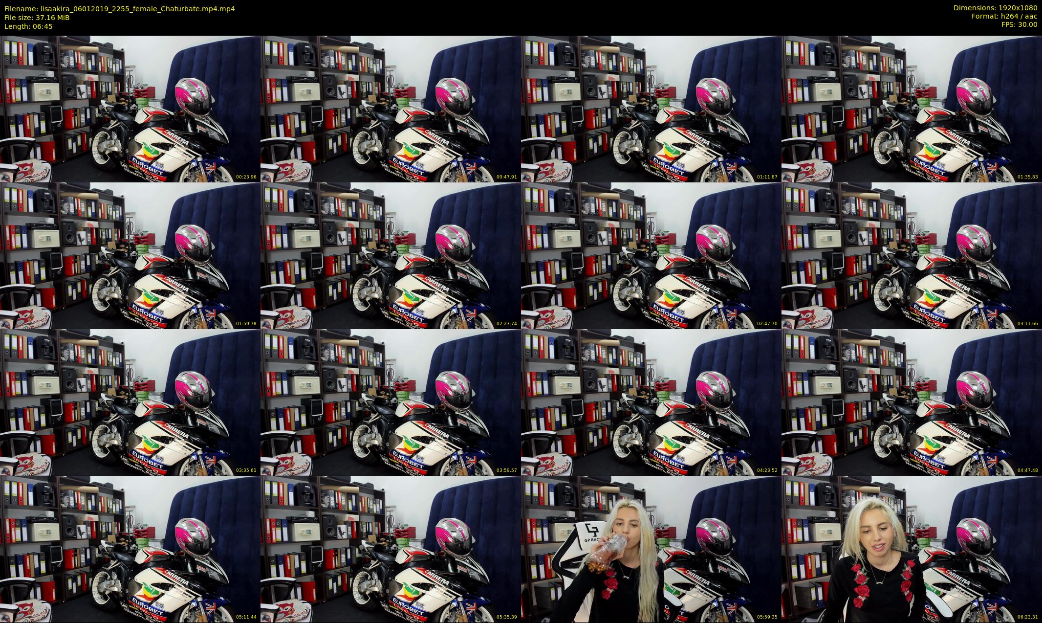 lisaakira — 7 minute Chaturbate female cam show recording, 1080p, Jan 6, 2019