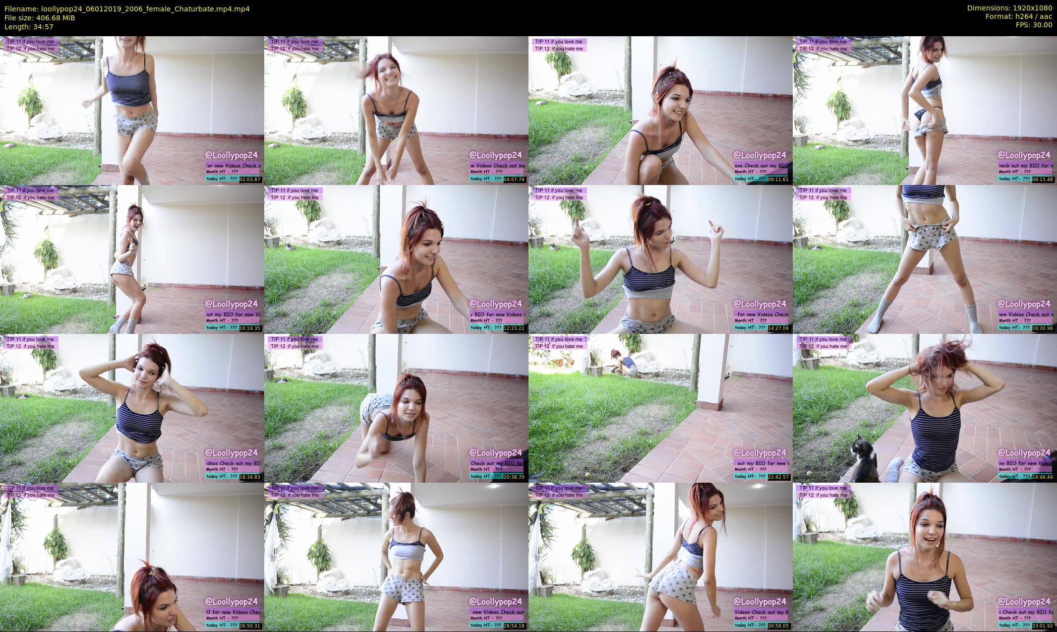 loollypop24 — 35 minute Chaturbate female cam show recording, 1080p, Jan 6, 2019