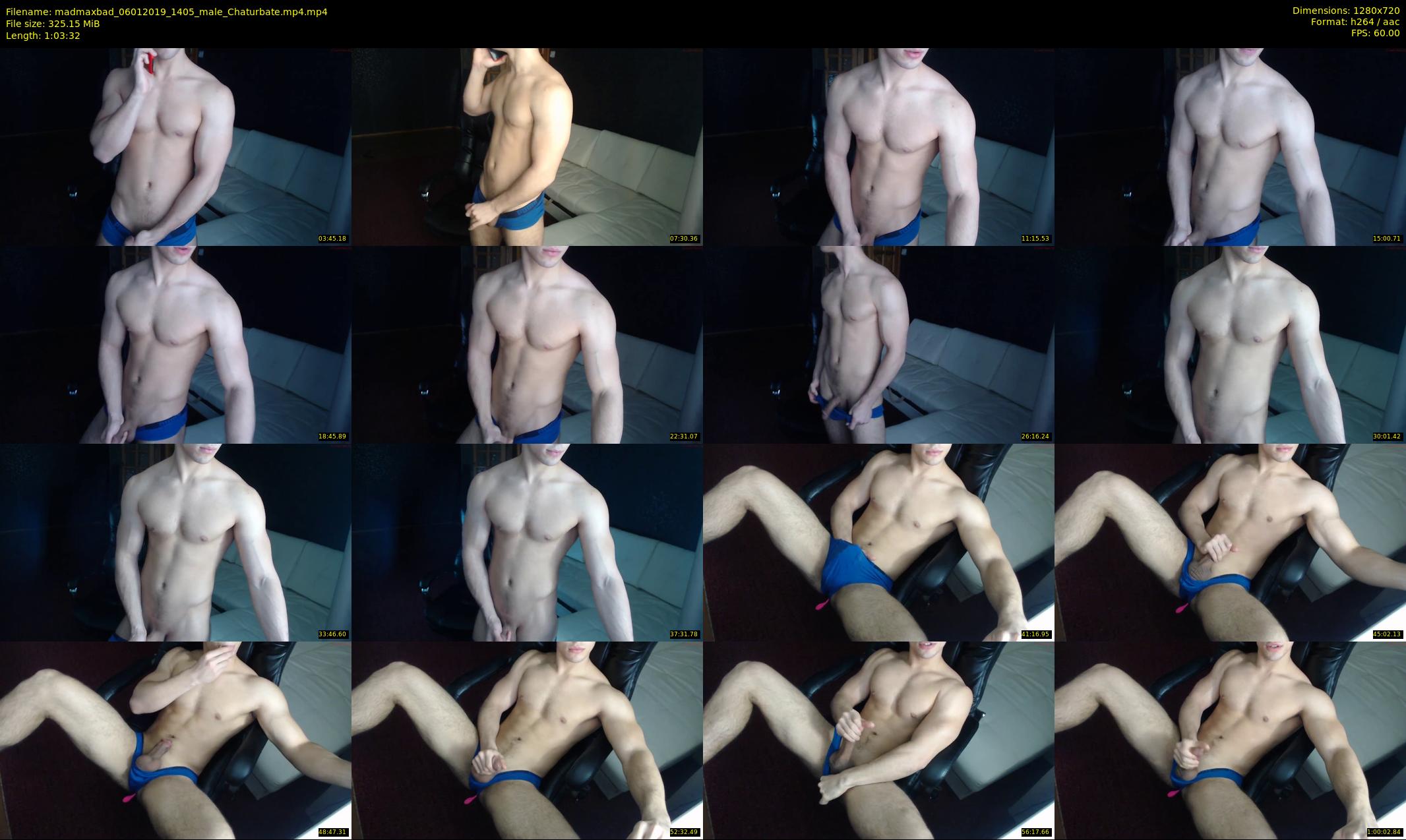 madmaxbad — 64 minute Chaturbate male cam show recording, 720p, Jan 6, 2019