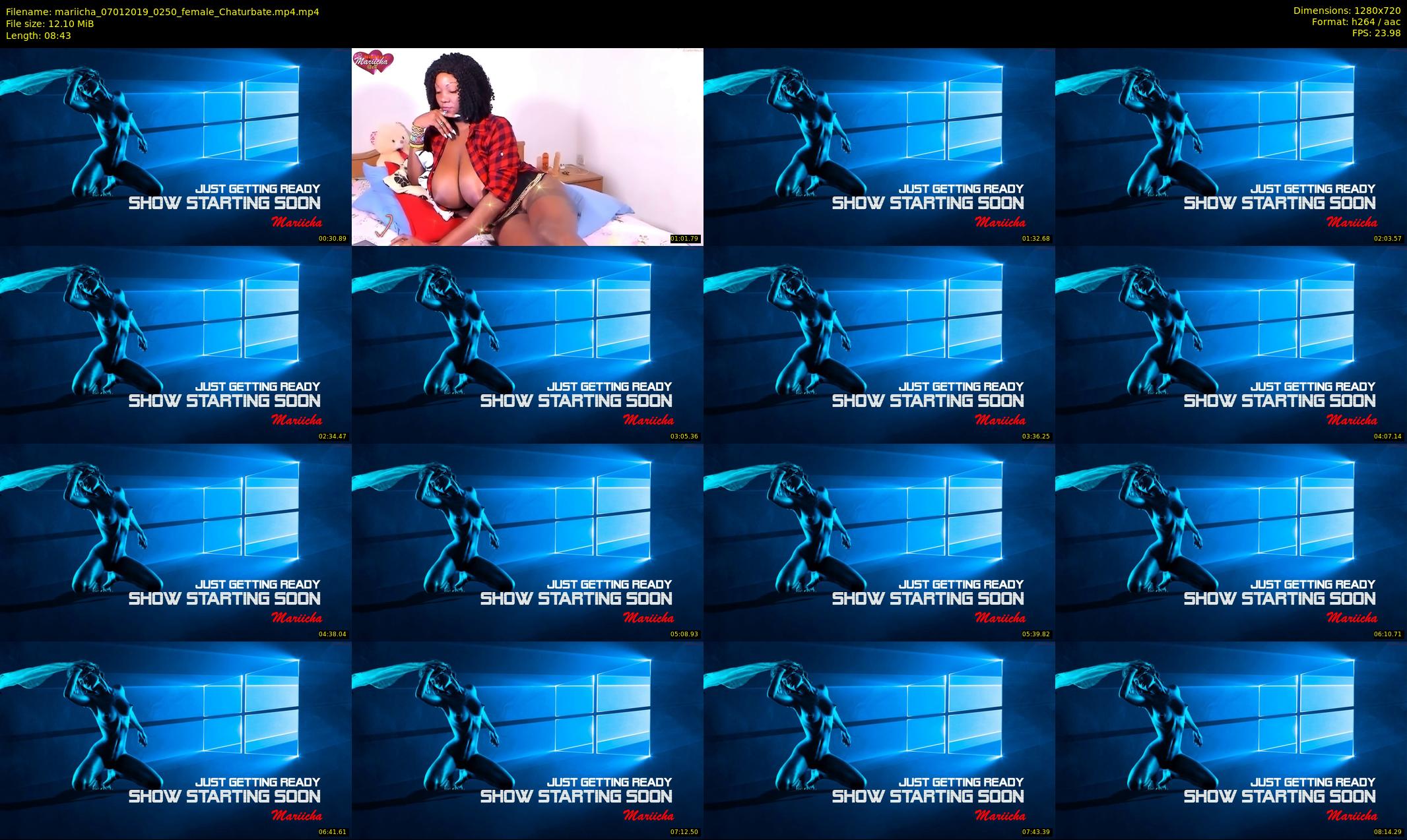 mariicha — 9 minute Chaturbate female cam show recording, 720p, Jan 7, 2019