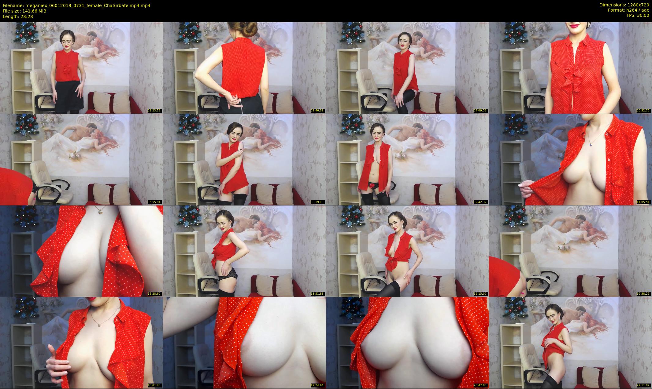 meganiex — 24 minute Chaturbate female cam show recording, 720p, Jan 6, 2019