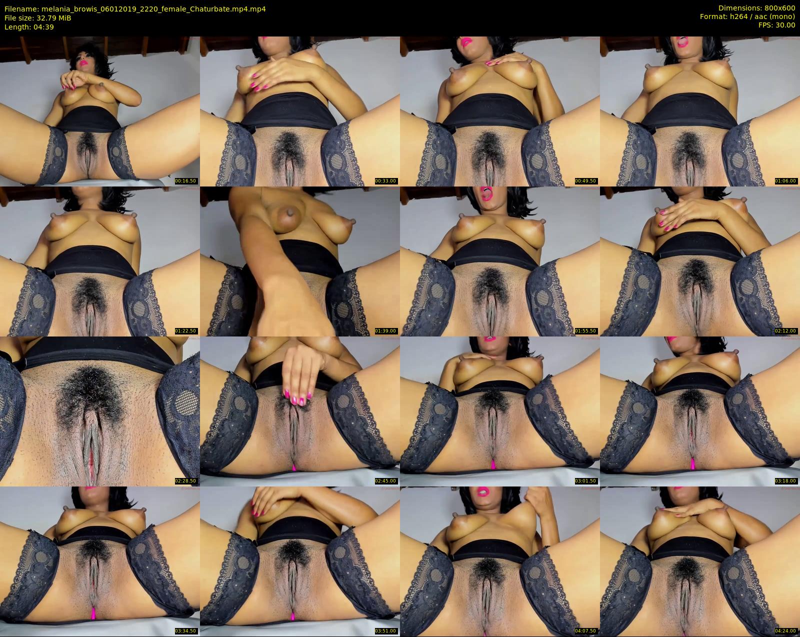 melania_browis — 5 minute Chaturbate female cam show recording, 480p, Jan 6, 2019